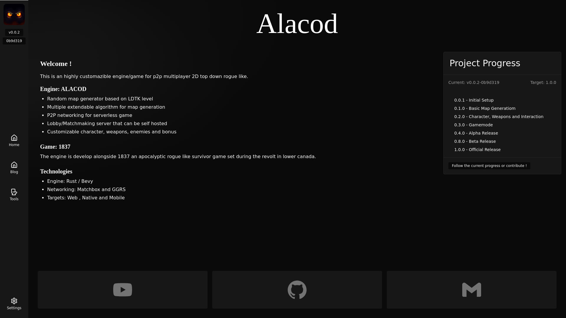 website screenshot of https://alacod.pages.dev/