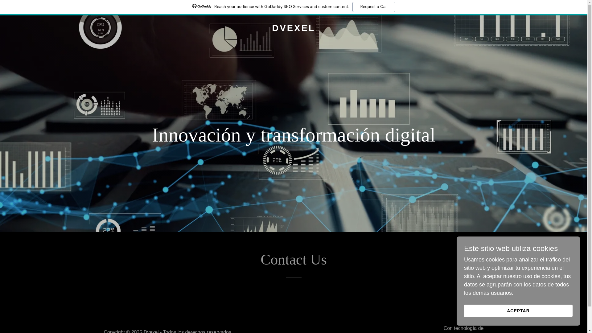 website screenshot of https://dvexel.com/