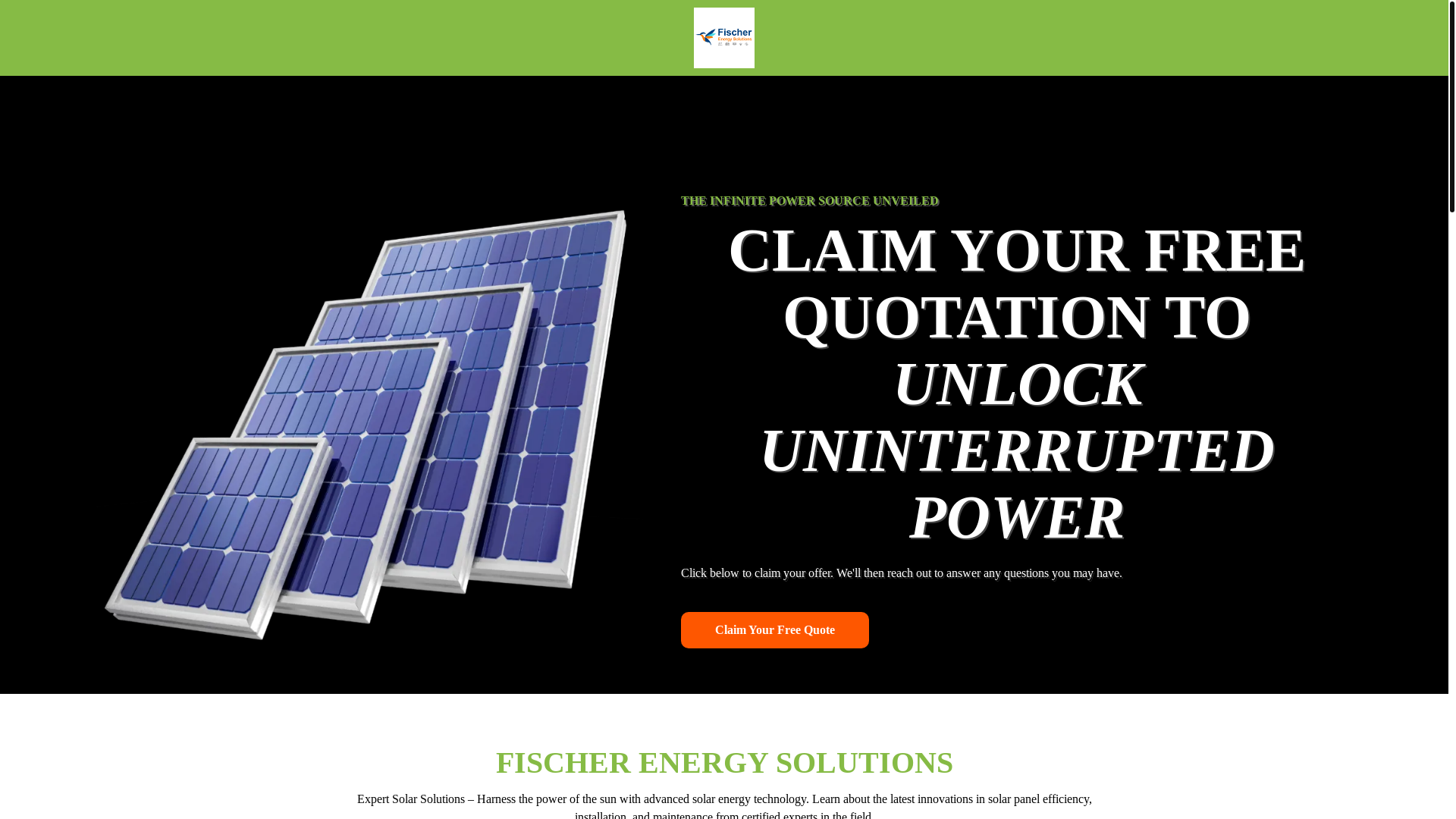 website screenshot of https://fischerenergy.online/