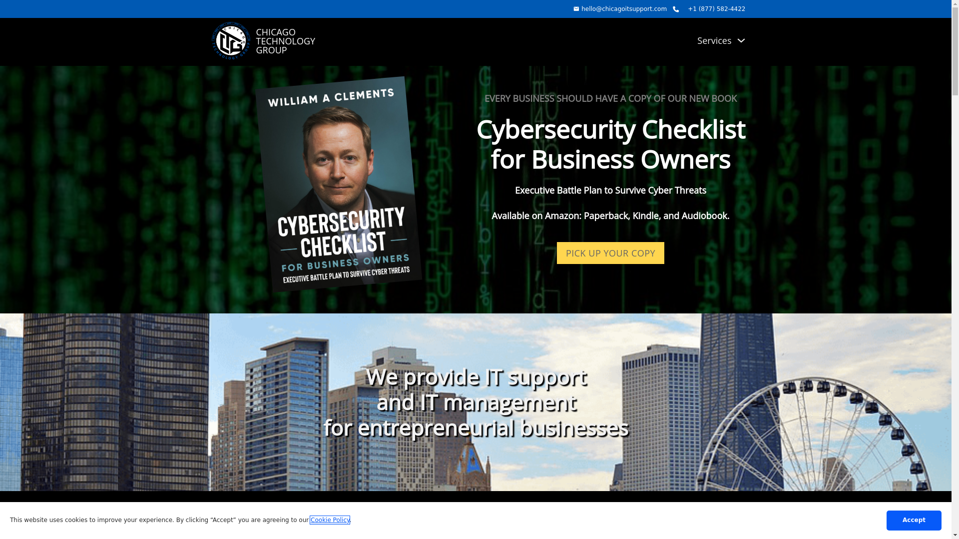website screenshot of https://chicagotg.com/