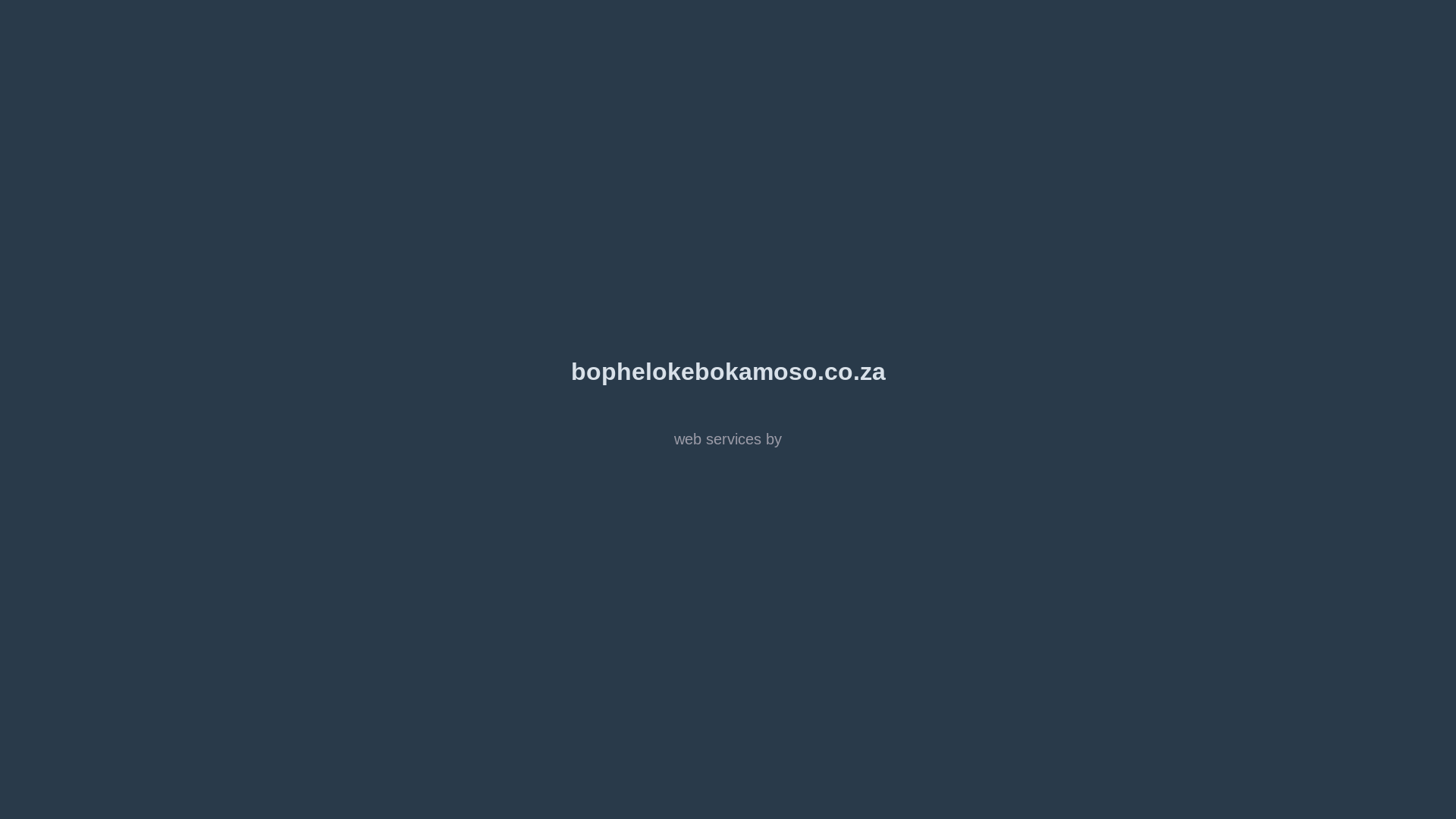 website screenshot of https://bophelokebokamoso.co.za/