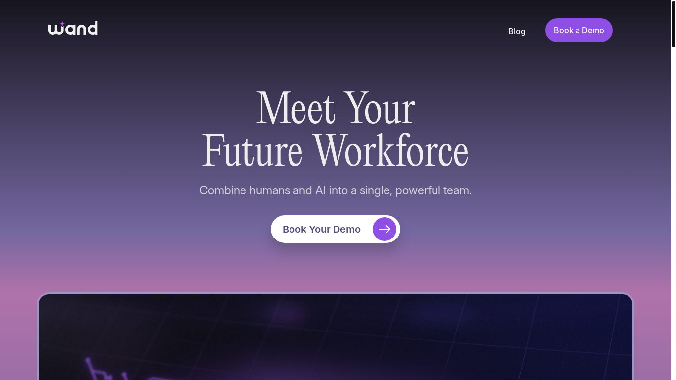 website screenshot of https://wand.ai/
