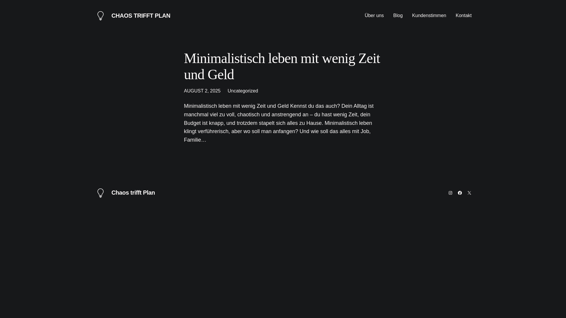 website screenshot of https://chaostrifftplan.de/