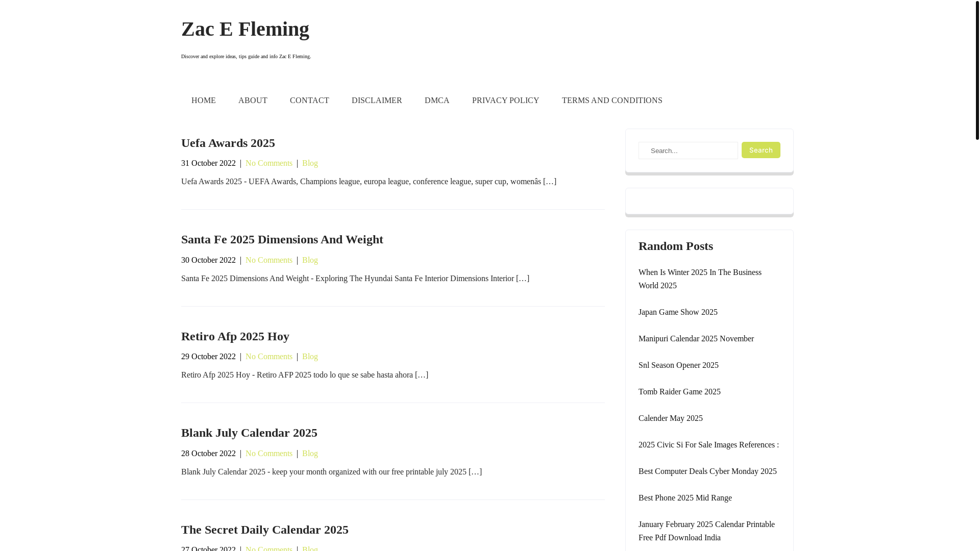 website screenshot of https://zacefleming.pages.dev/
