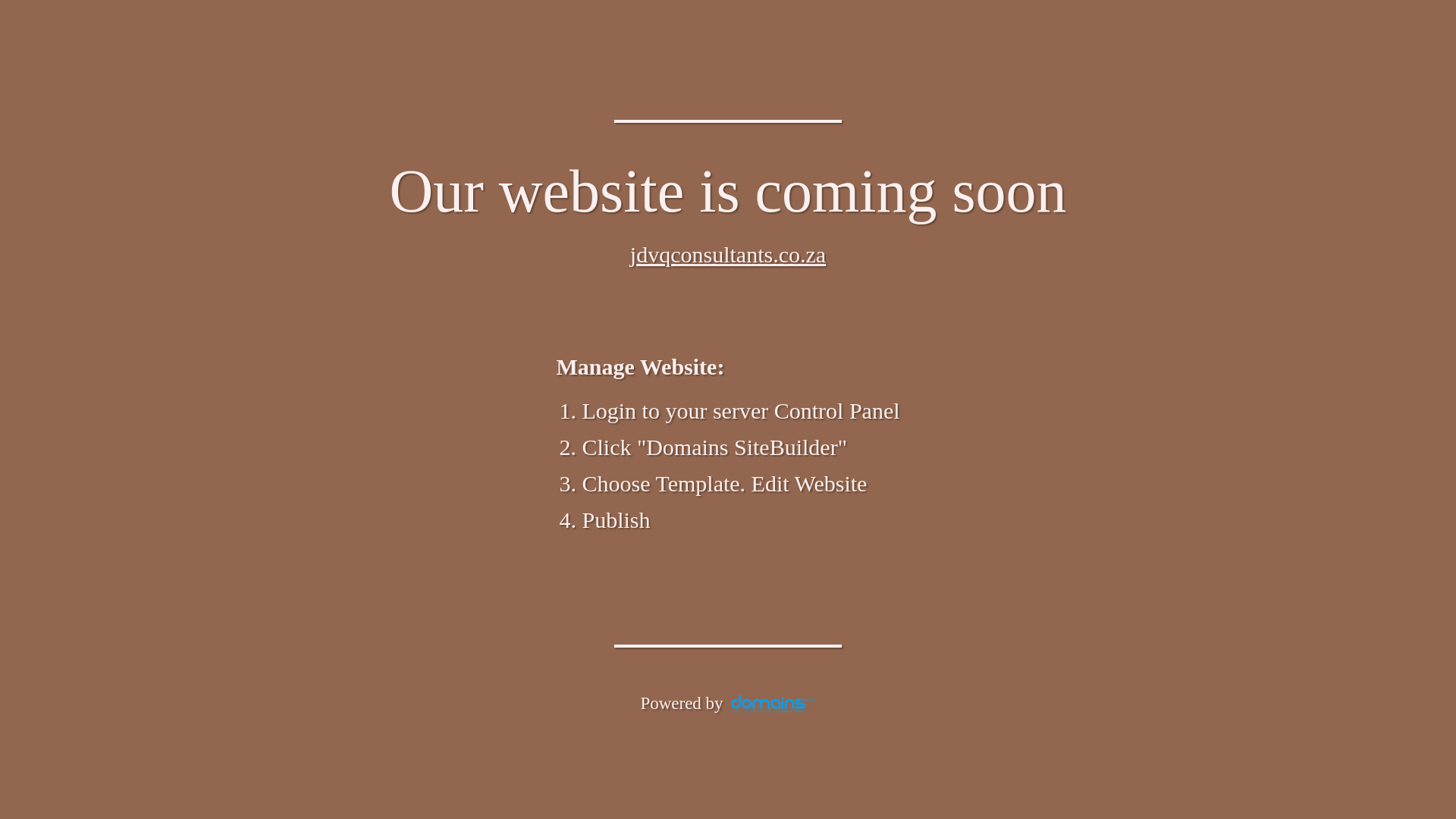website screenshot of https://jdvqconsultants.co.za/