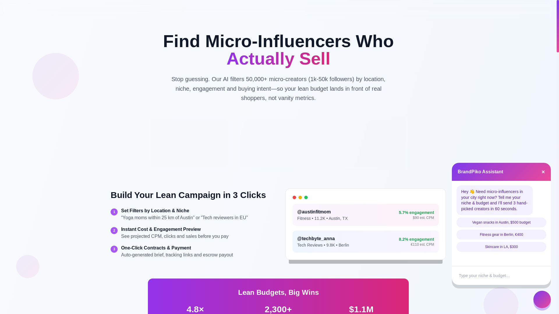 website screenshot of https://brandpiko.com/