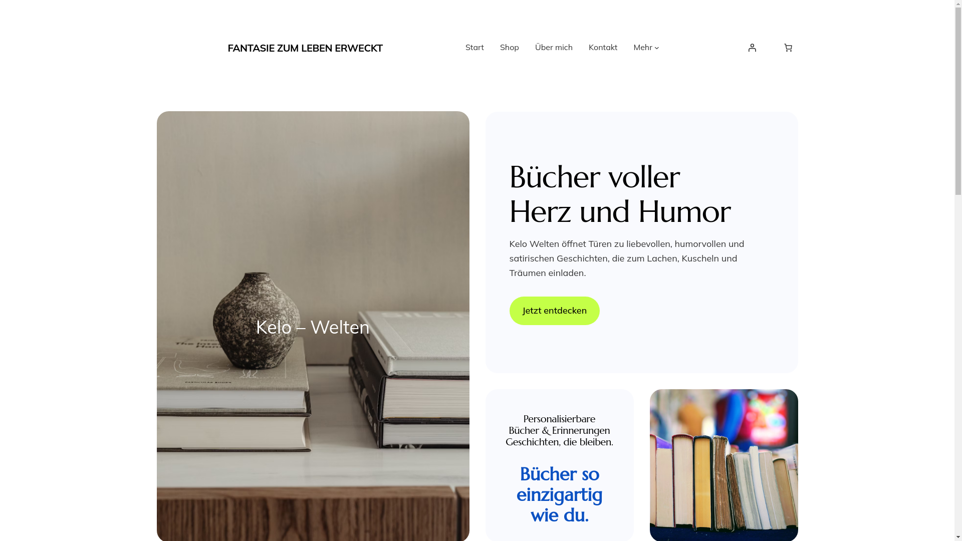 website screenshot of https://kelo-welten.de/