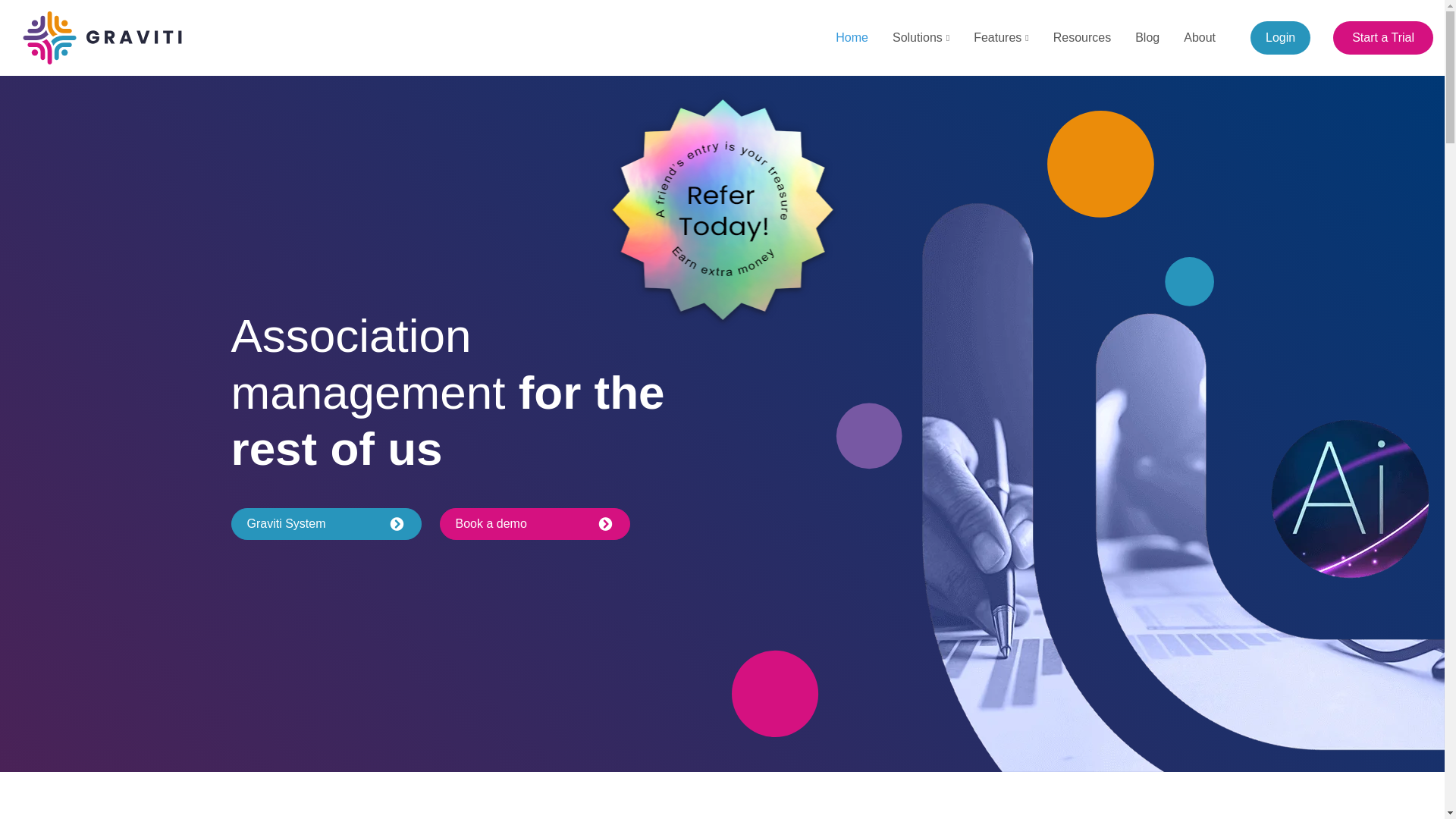 website screenshot of https://graviti.co.na/