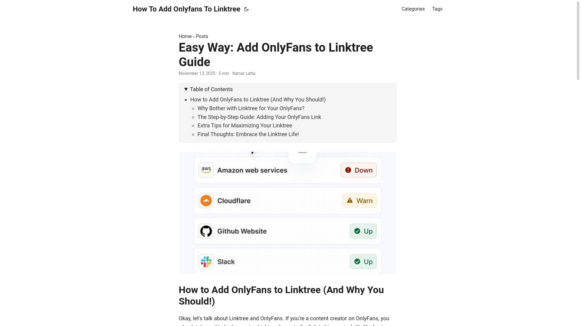 website screenshot of https://how-to-add-onlyfans-to-linktree.pages.dev/