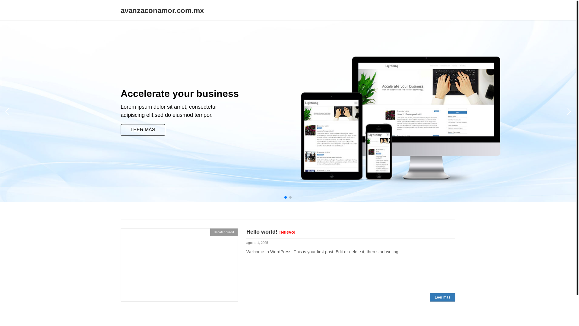 website screenshot of https://avanzaconamor.com.mx/