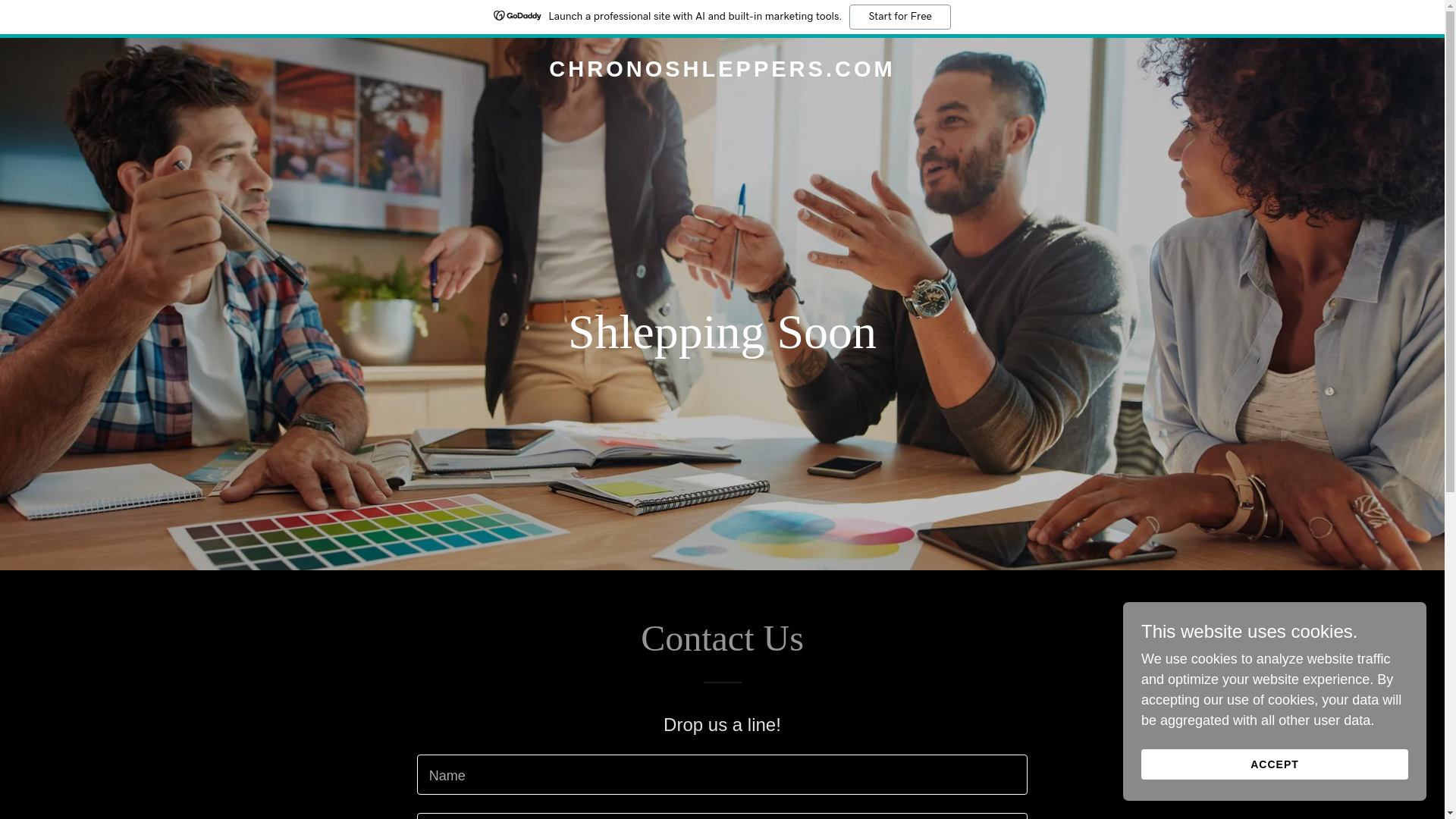 website screenshot of https://chronoshleppers.com/