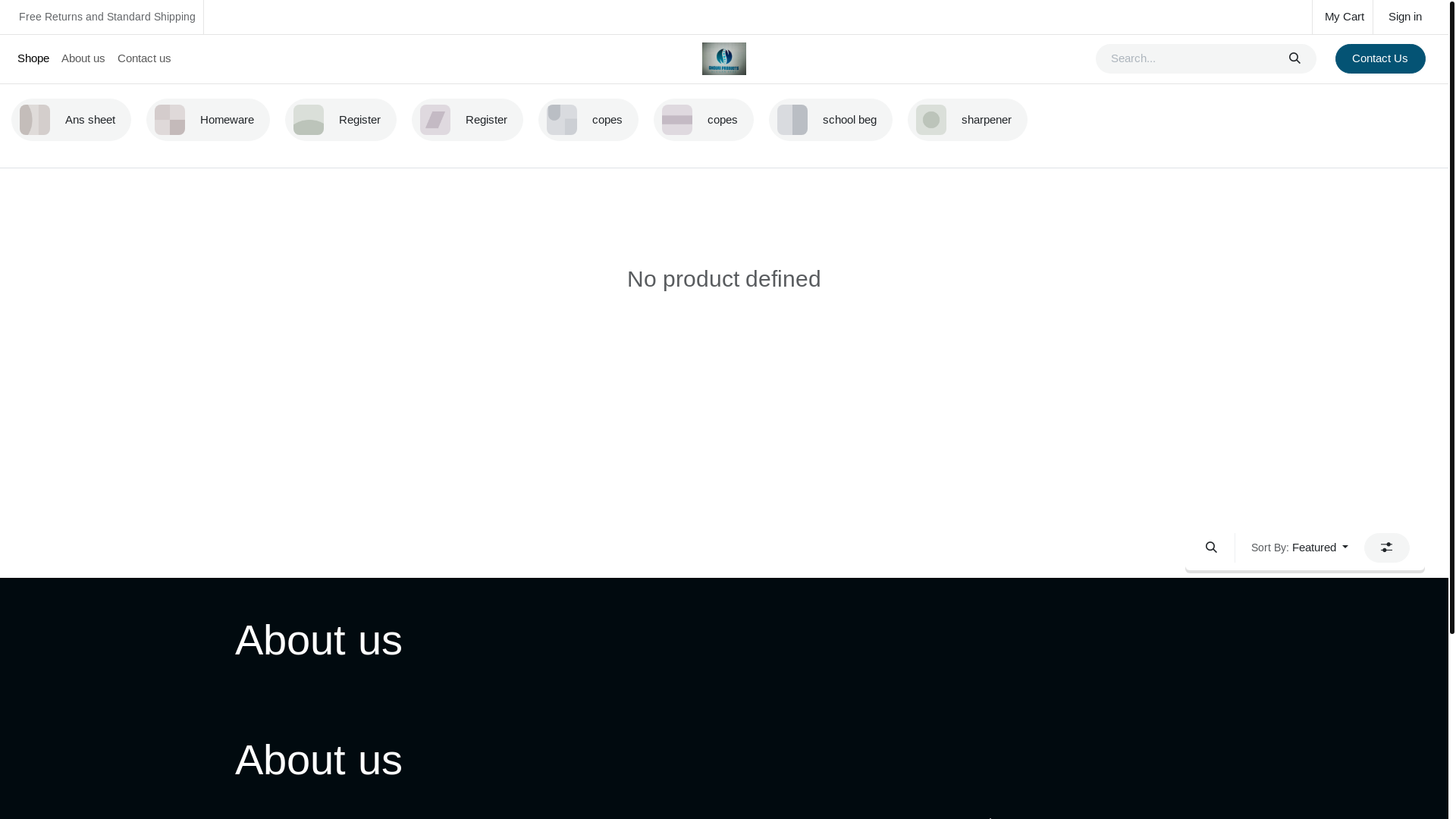 website screenshot of https://ghouriproduct.com/