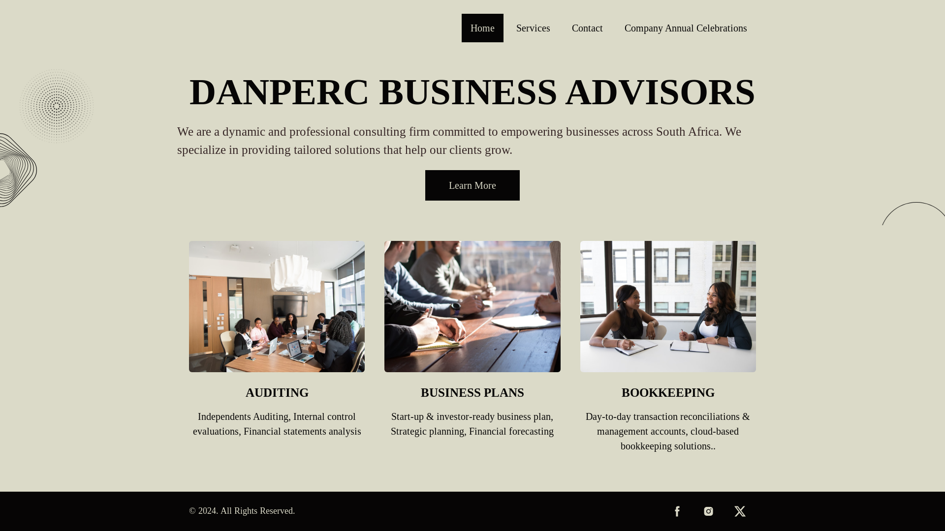 website screenshot of https://danperc.com/