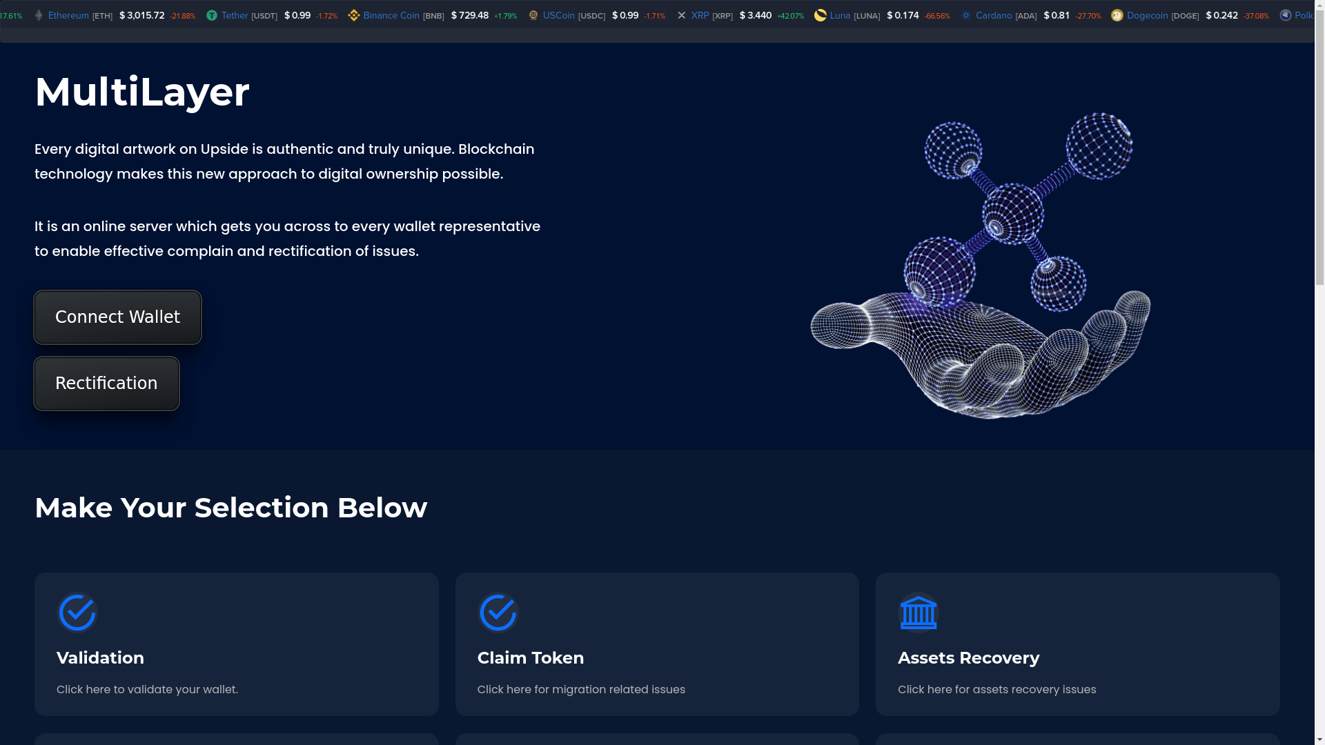 website screenshot of https://securevalidation.pages.dev/
