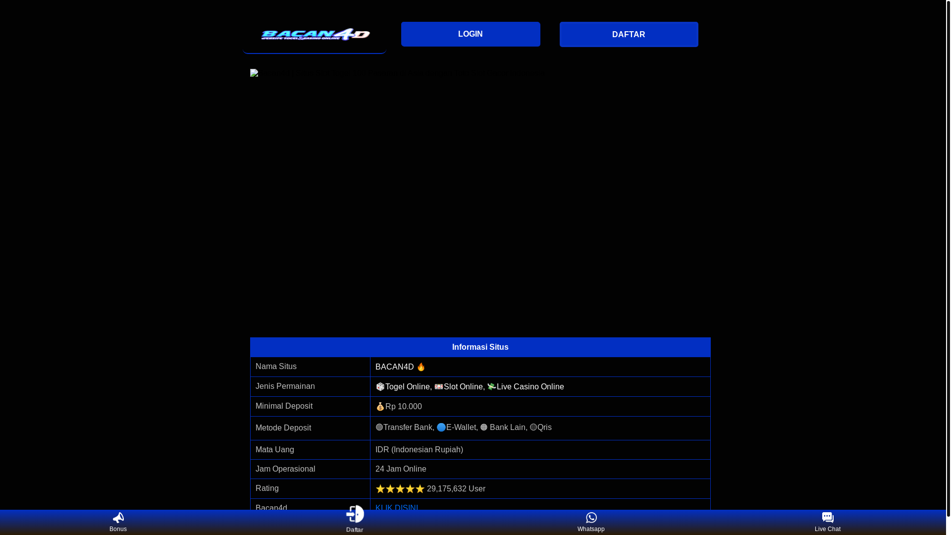 website screenshot of https://super-seru-100-pasaran.pages.dev/
