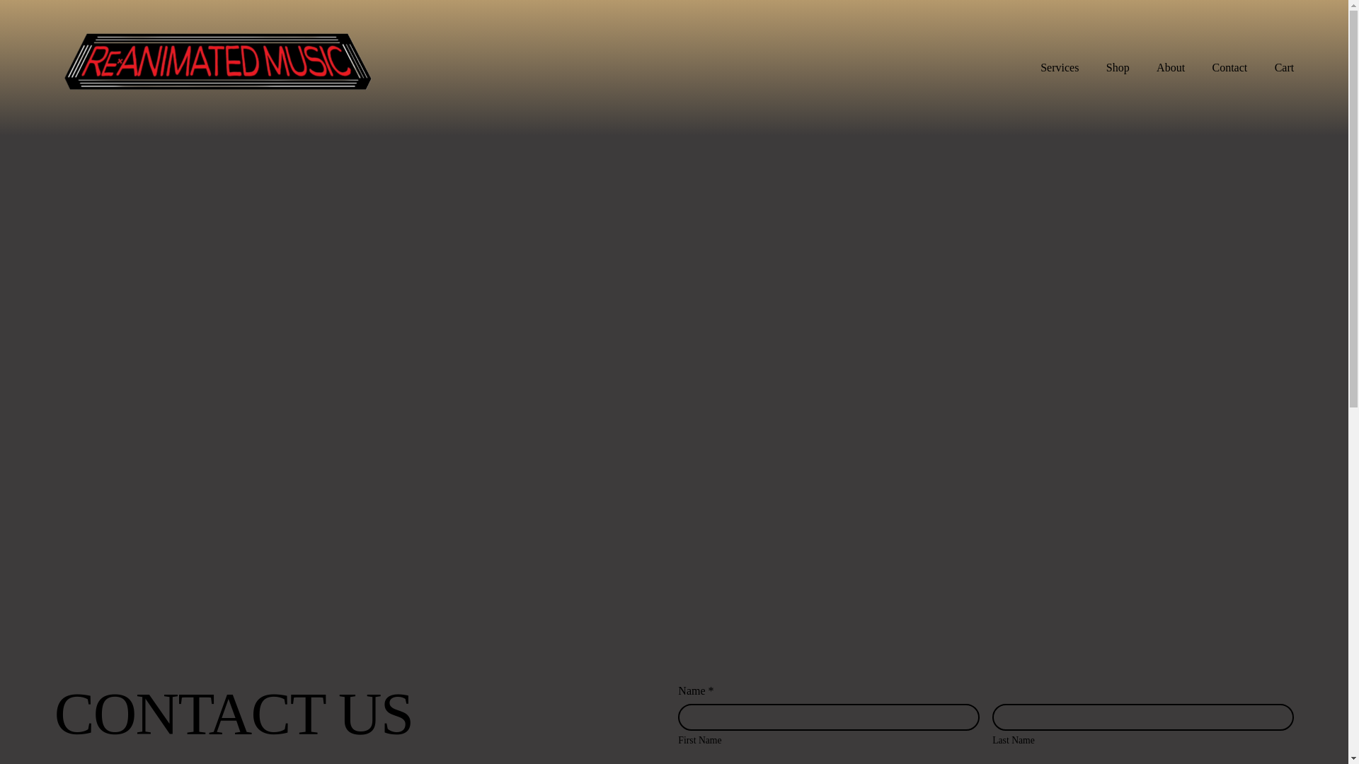 website screenshot of https://reanimatedmusic.com/