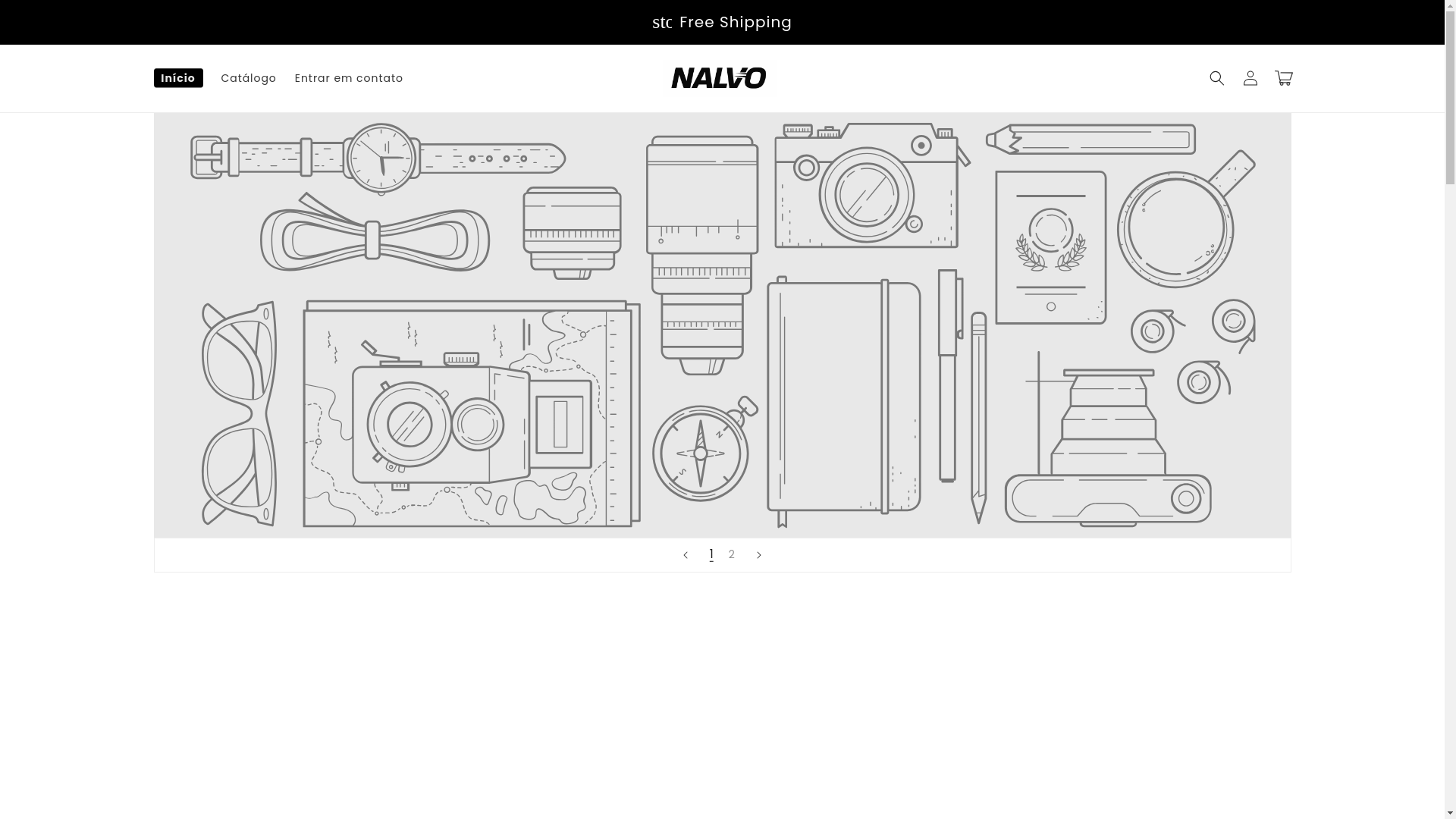 website screenshot of https://nalvostore.com/