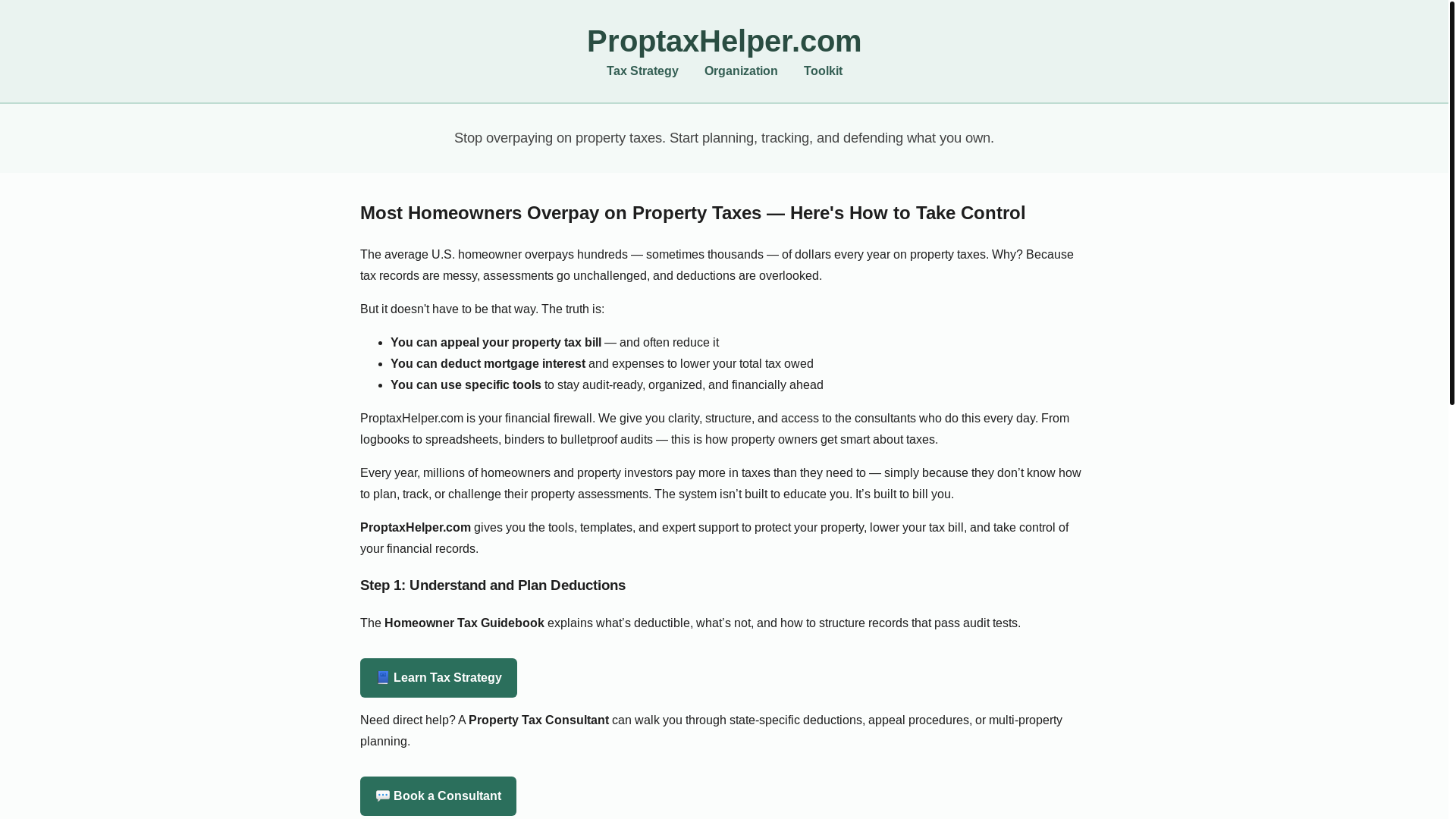 website screenshot of https://proptaxhelper.pages.dev/