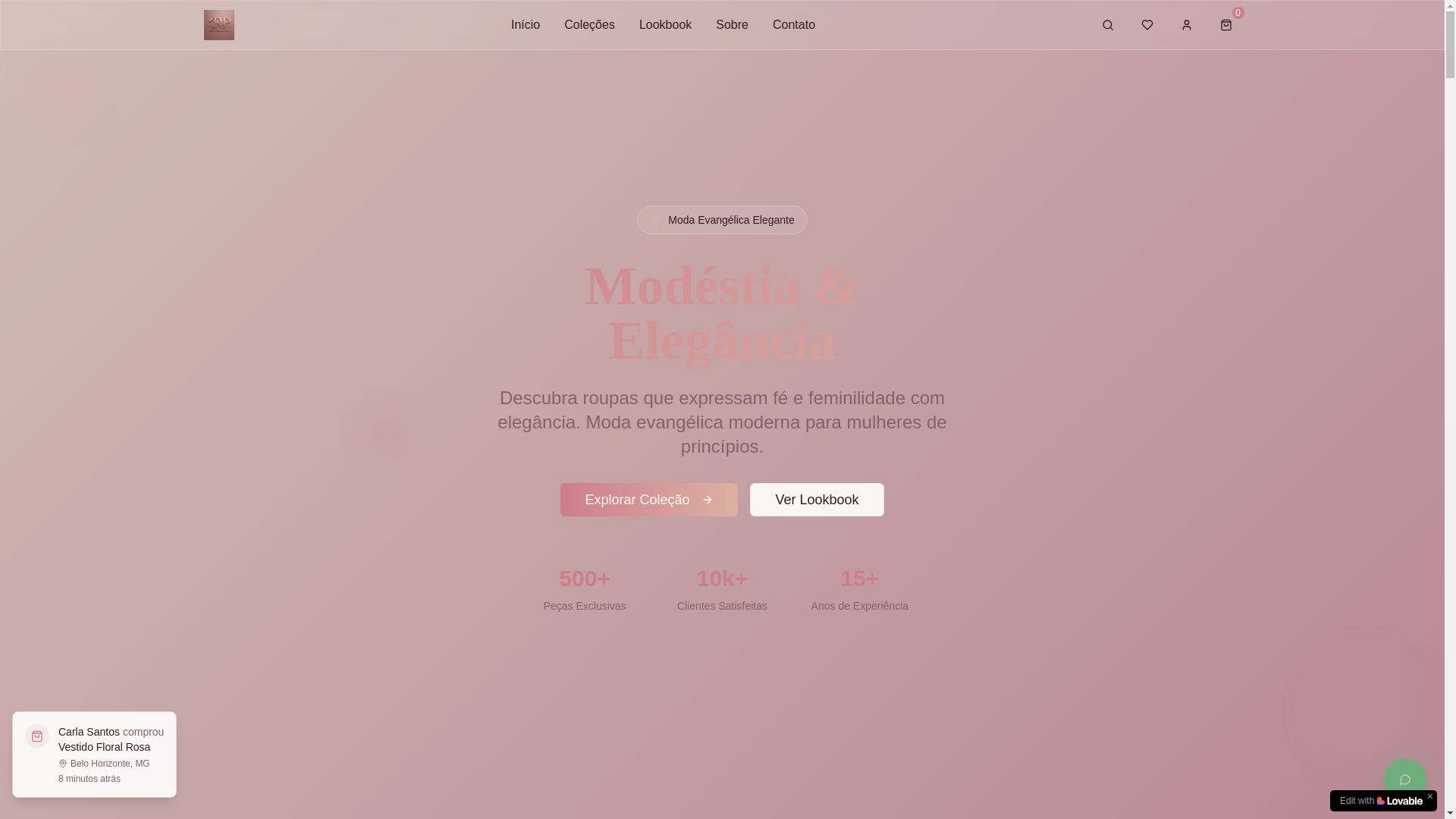 website screenshot of https://regianepavanboutiquemodas.com.br/