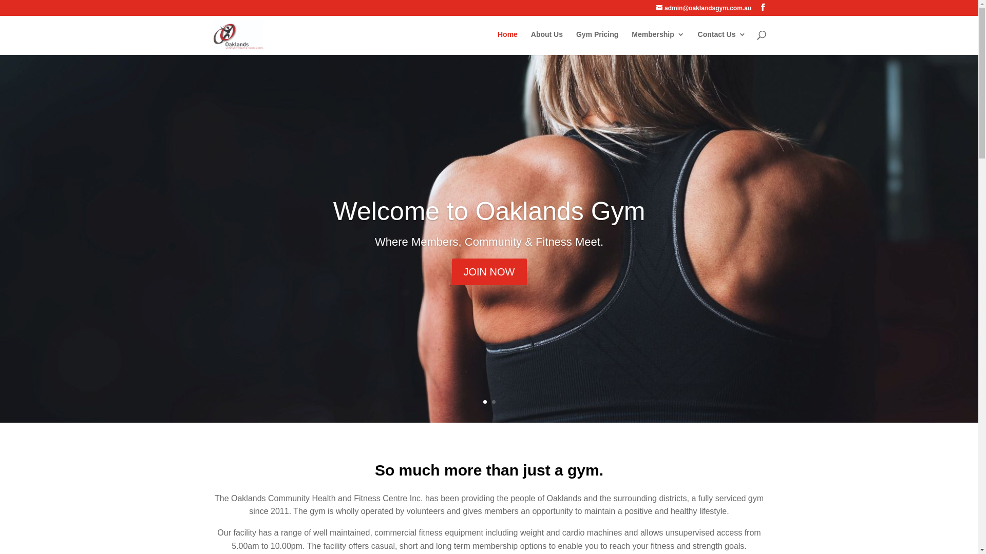 website screenshot of https://oaklandsgym.online/