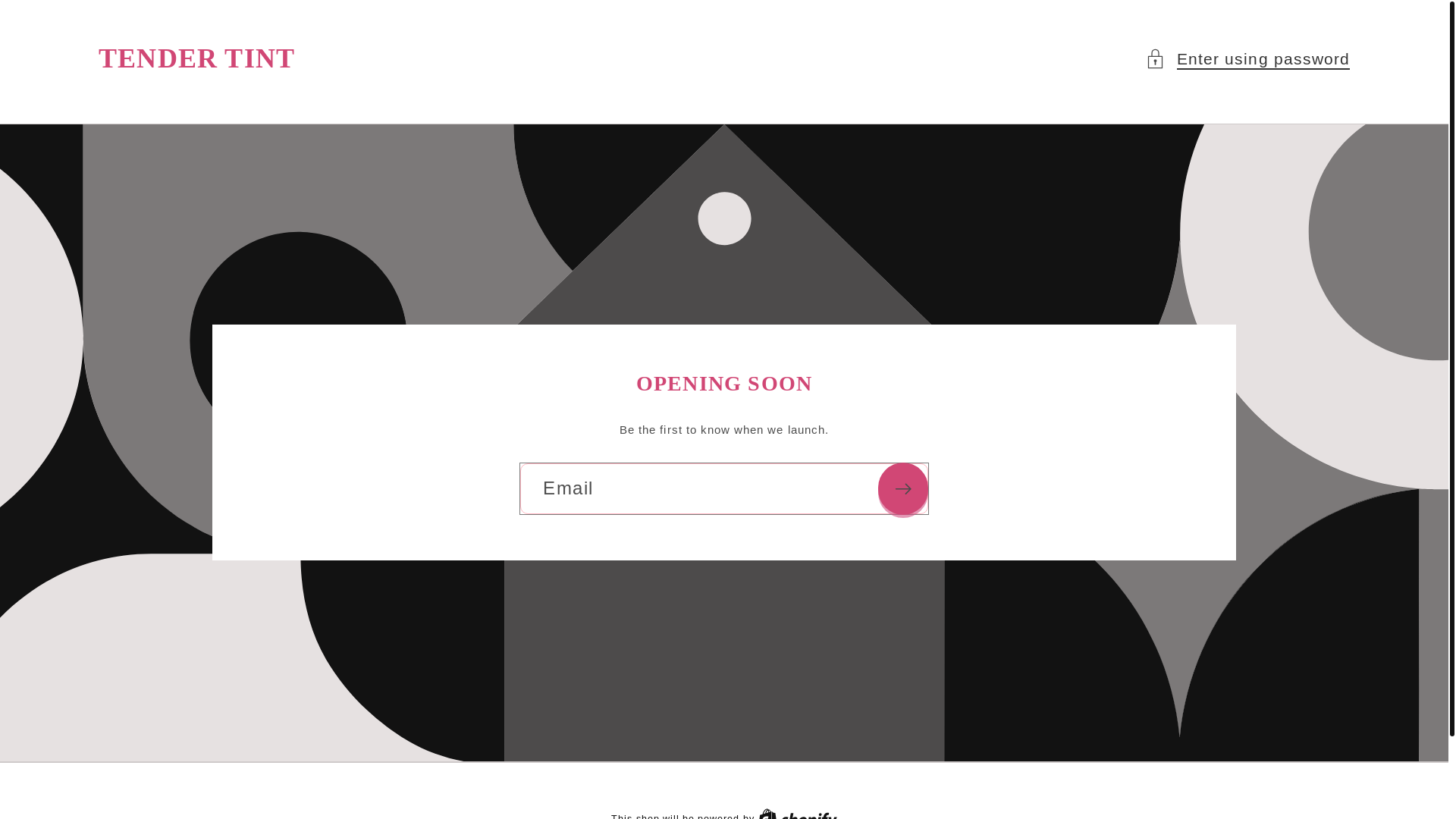 website screenshot of https://tendertint.com/