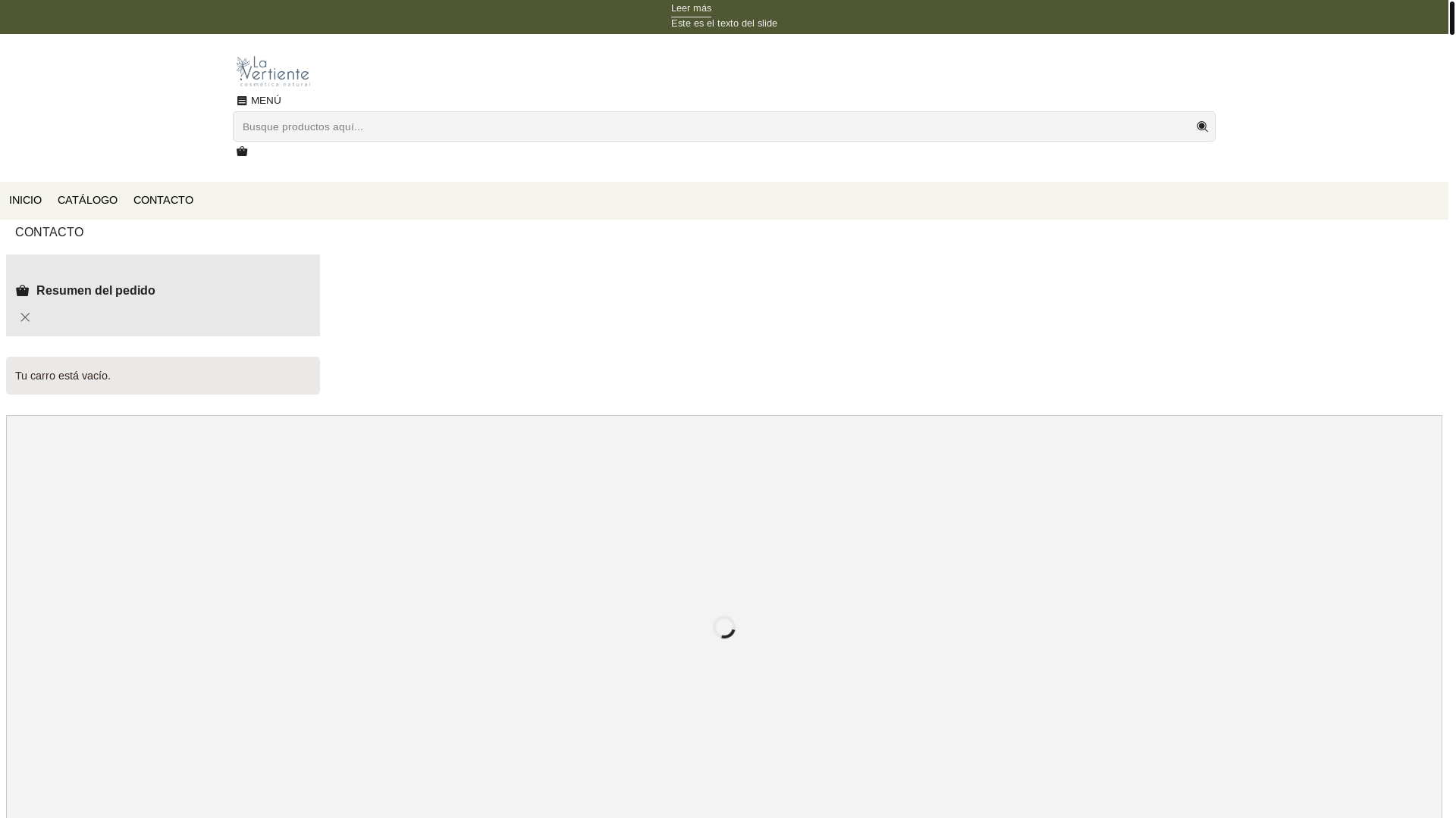 website screenshot of https://cosmeticalavertiente.cl/