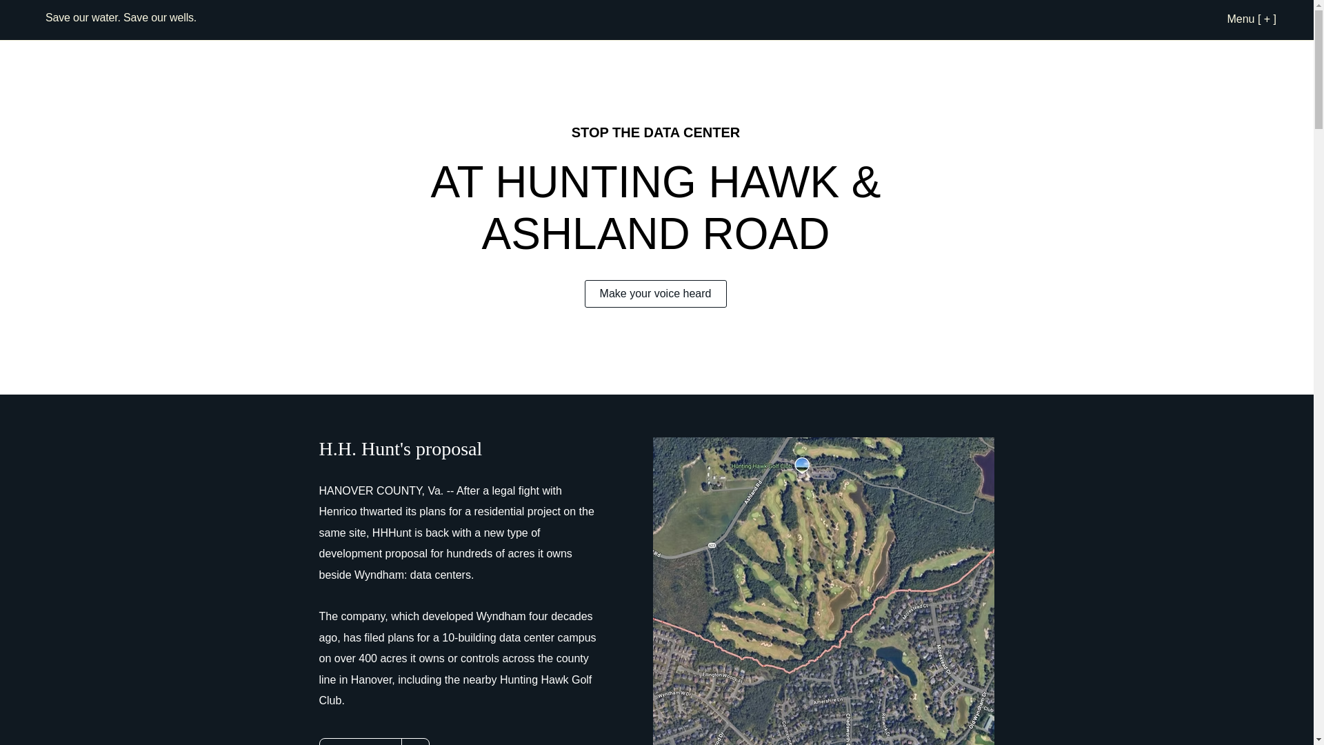 website screenshot of https://hanoverwater.com/