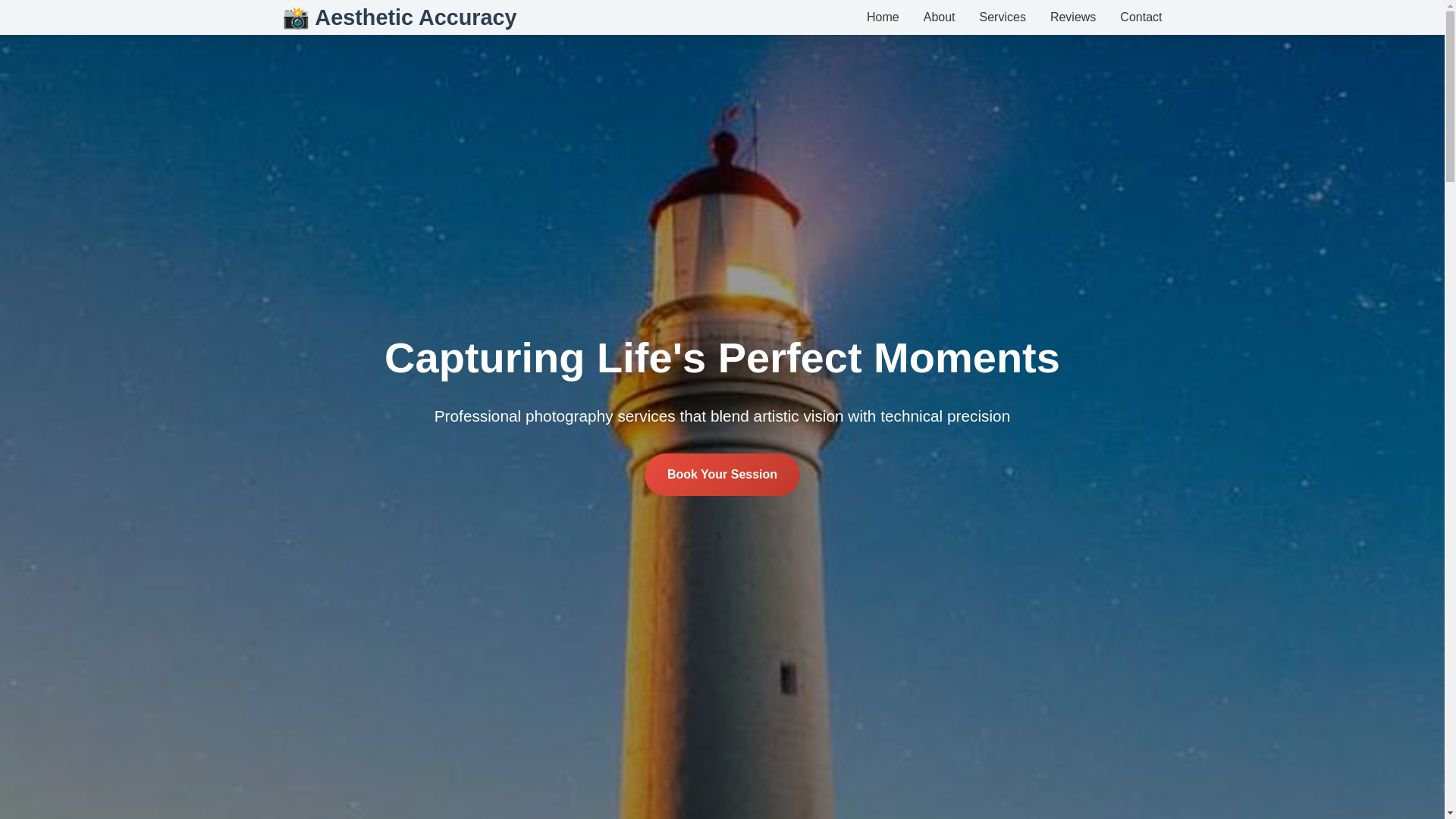 website screenshot of https://aestheticaccuracy.shop/