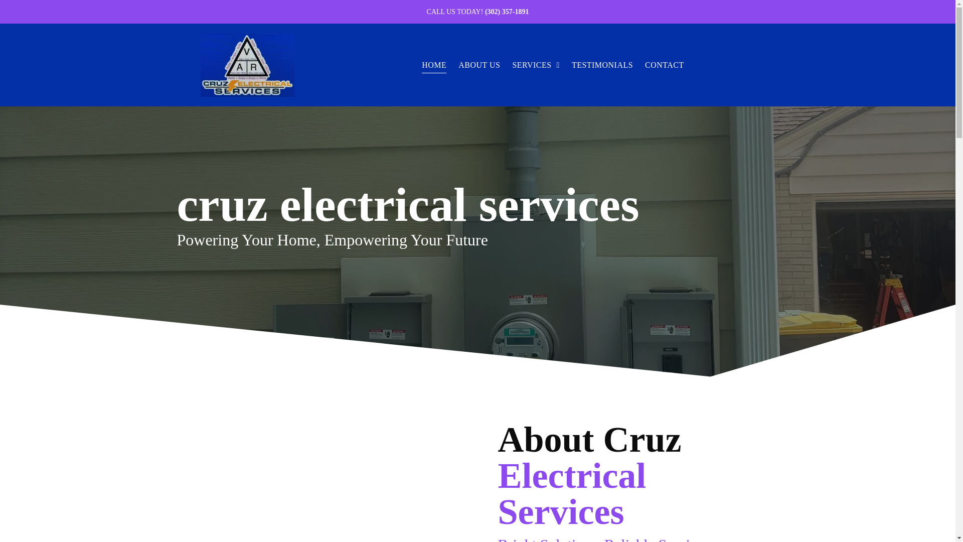 website screenshot of https://cruzelectricalde.com/