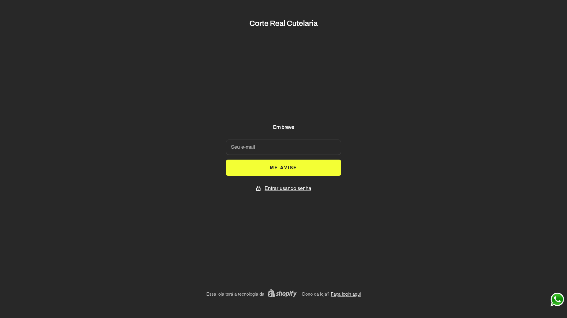 website screenshot of https://corterealcutelaria.shop/