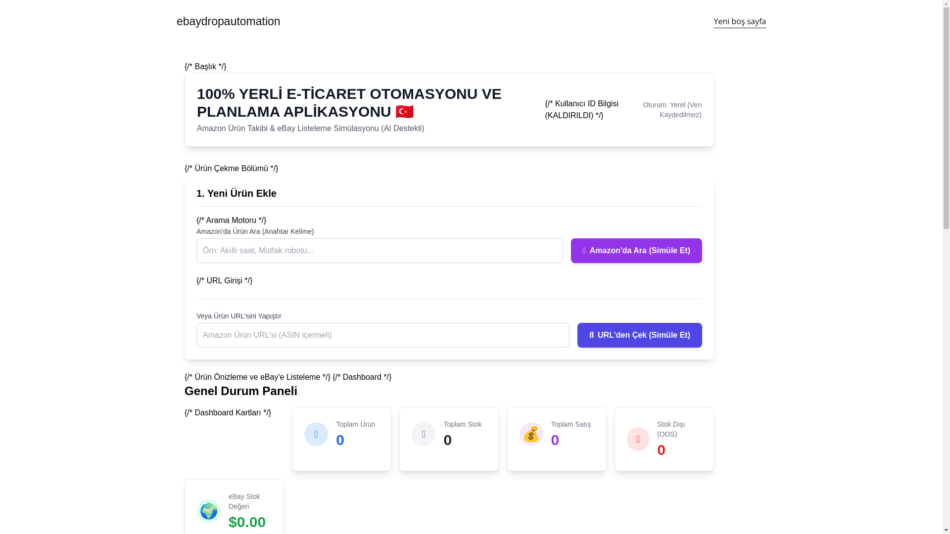 website screenshot of https://ebayautomationturk.online/