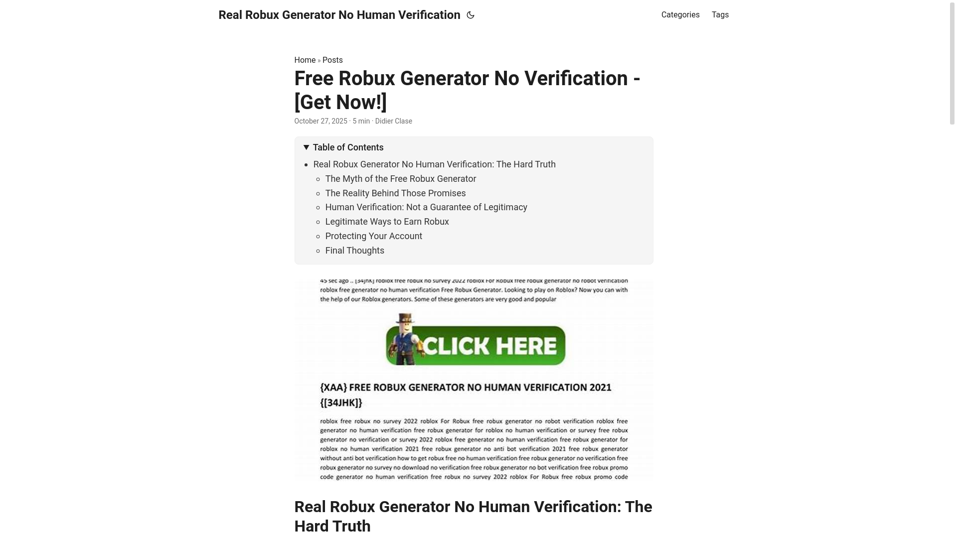 website screenshot of https://real-robux-generator-no-human-verification.pages.dev/
