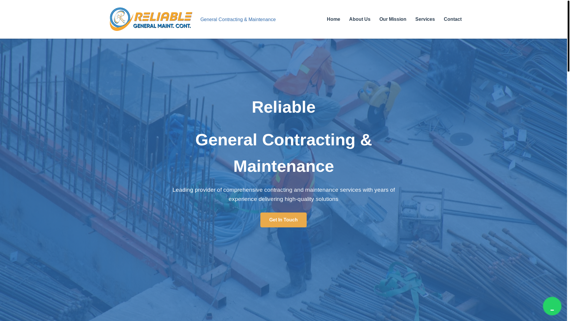 website screenshot of https://reliablemnt.com/