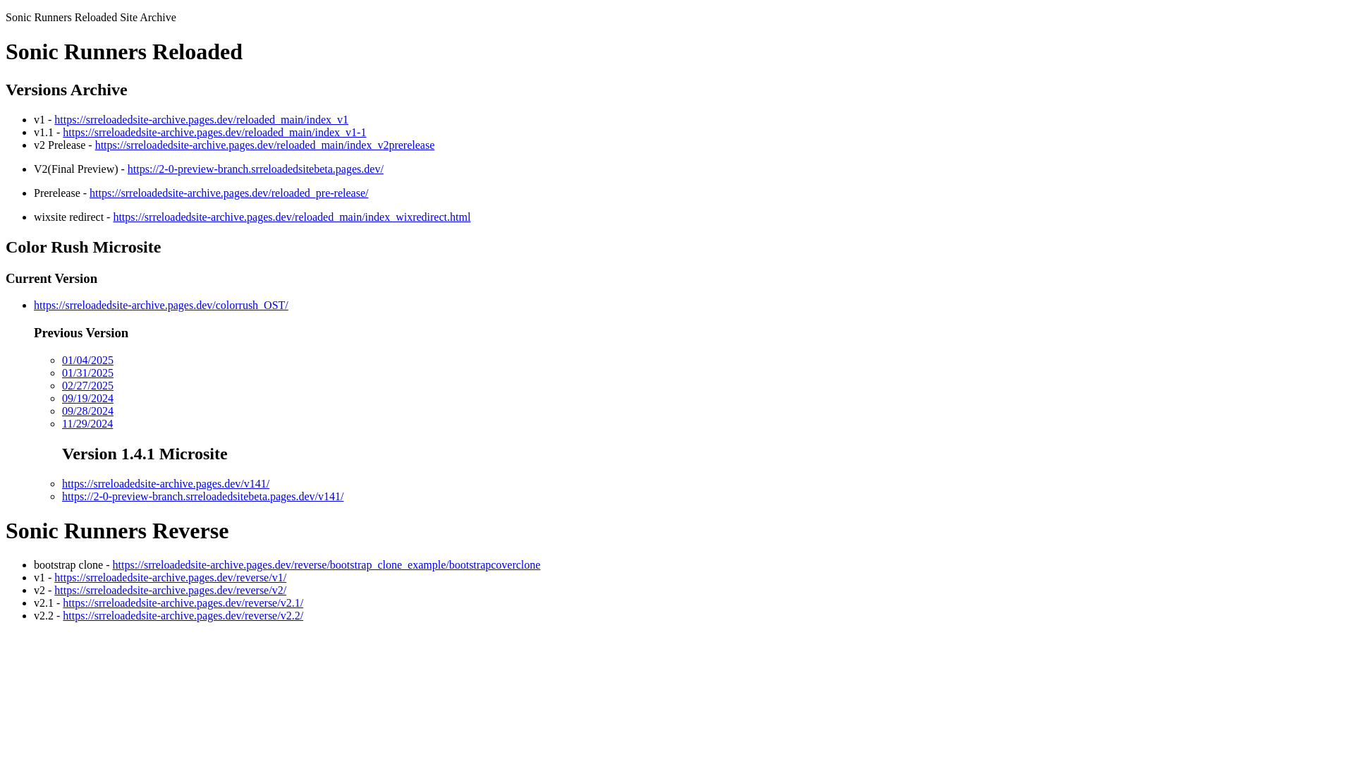 website screenshot of https://srreloadedsite-archive.pages.dev/