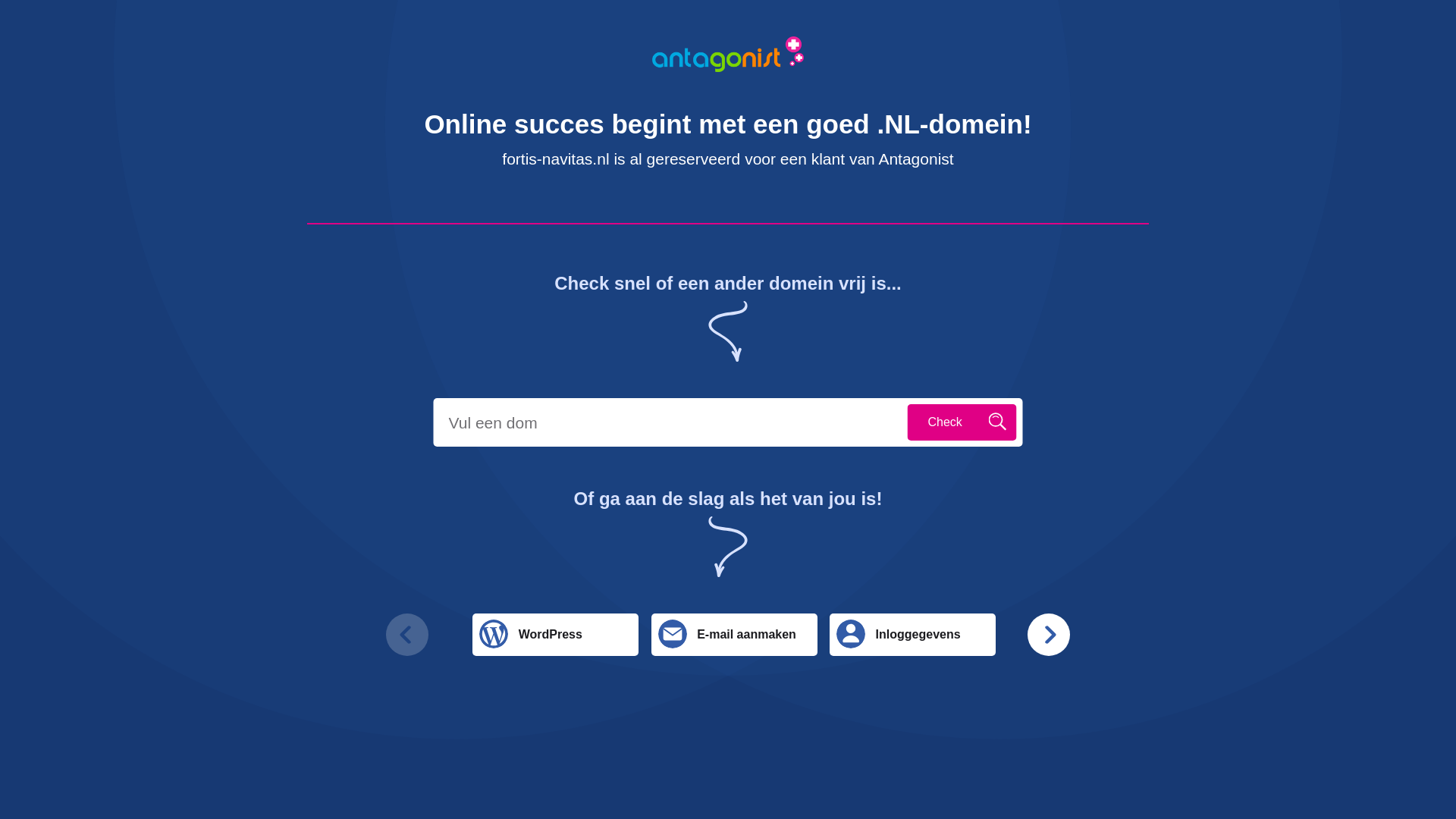 website screenshot of https://fortis-navitas.nl/