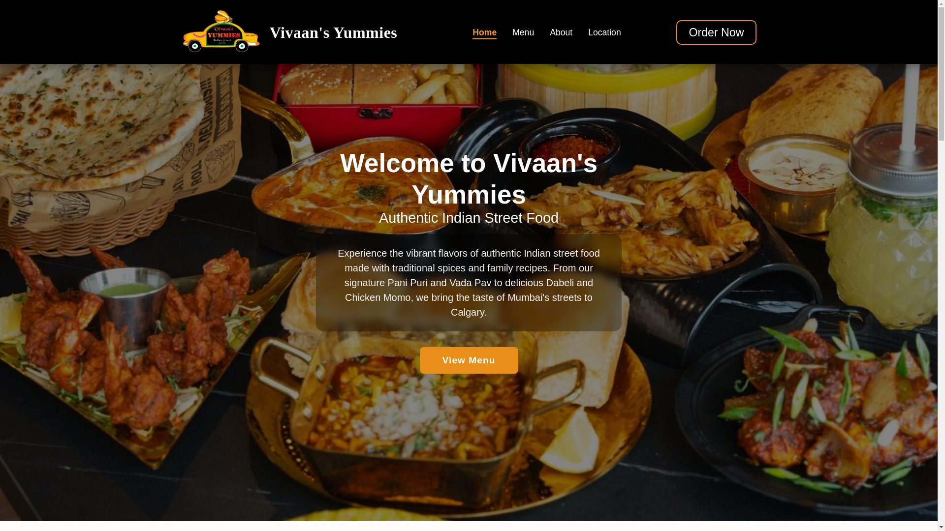 website screenshot of https://vivaans-yummies.pages.dev/