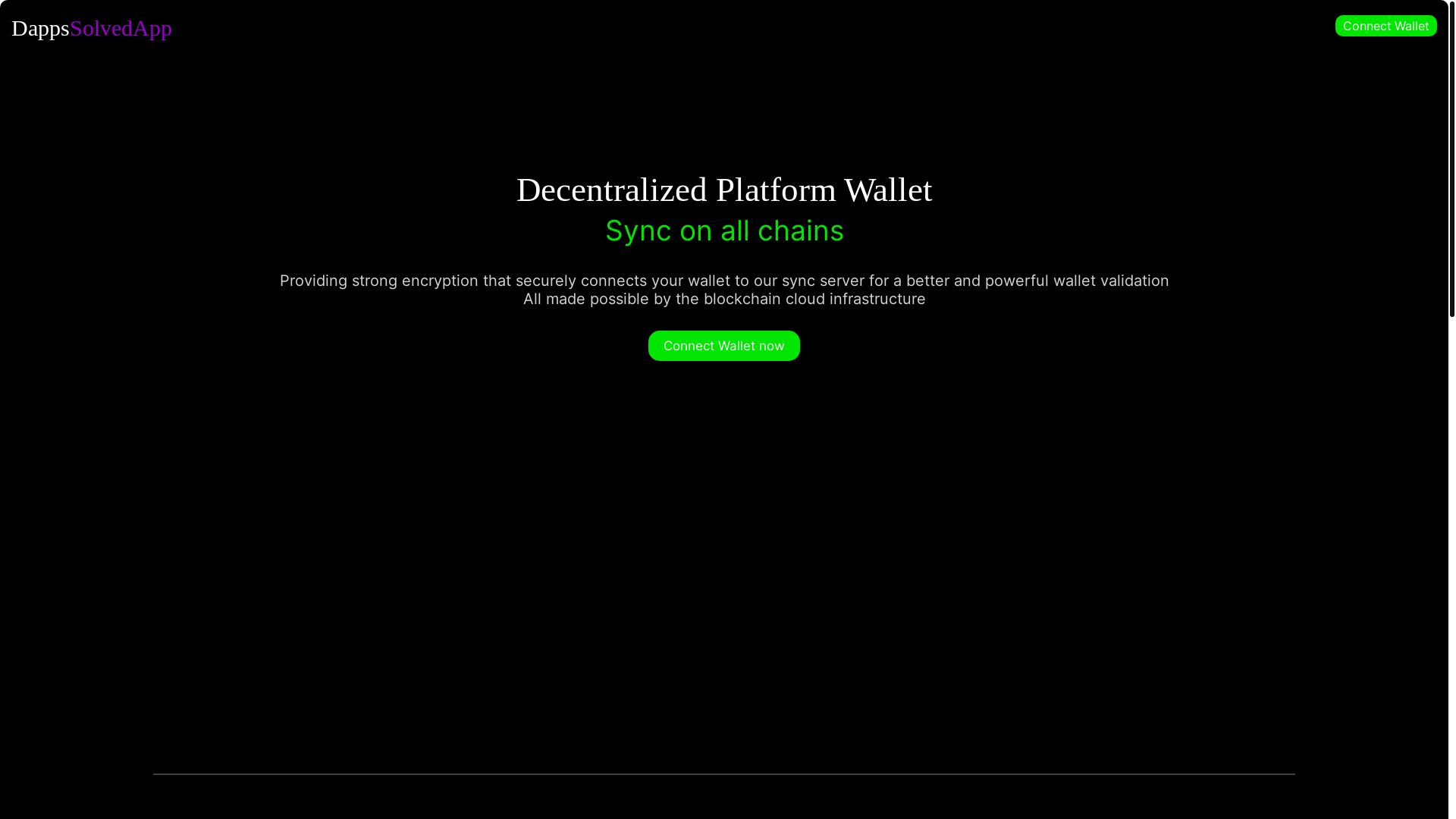 website screenshot of https://mainet-dappsfix.pages.dev/