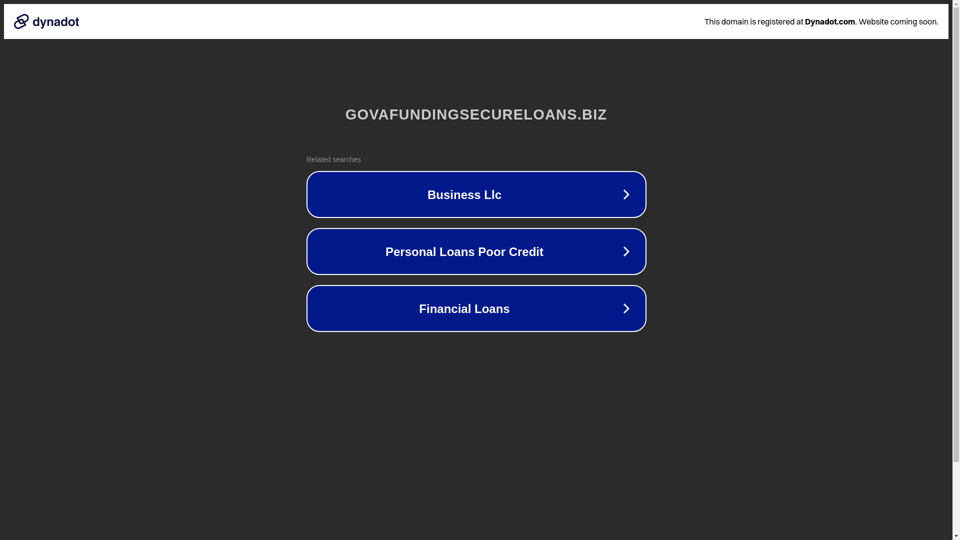 website screenshot of https://govafundingsecureloans.biz/