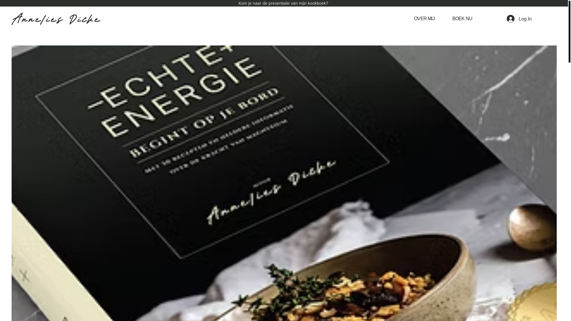 website screenshot of https://anneliesdicke.com/