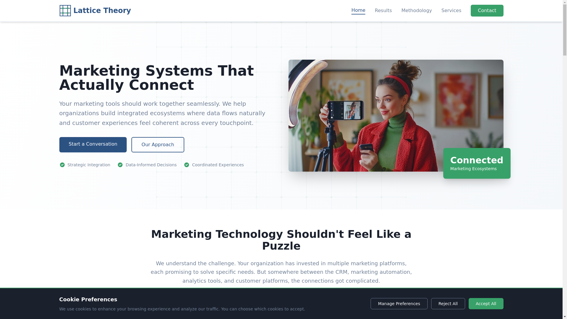 website screenshot of https://latticetheory.world/