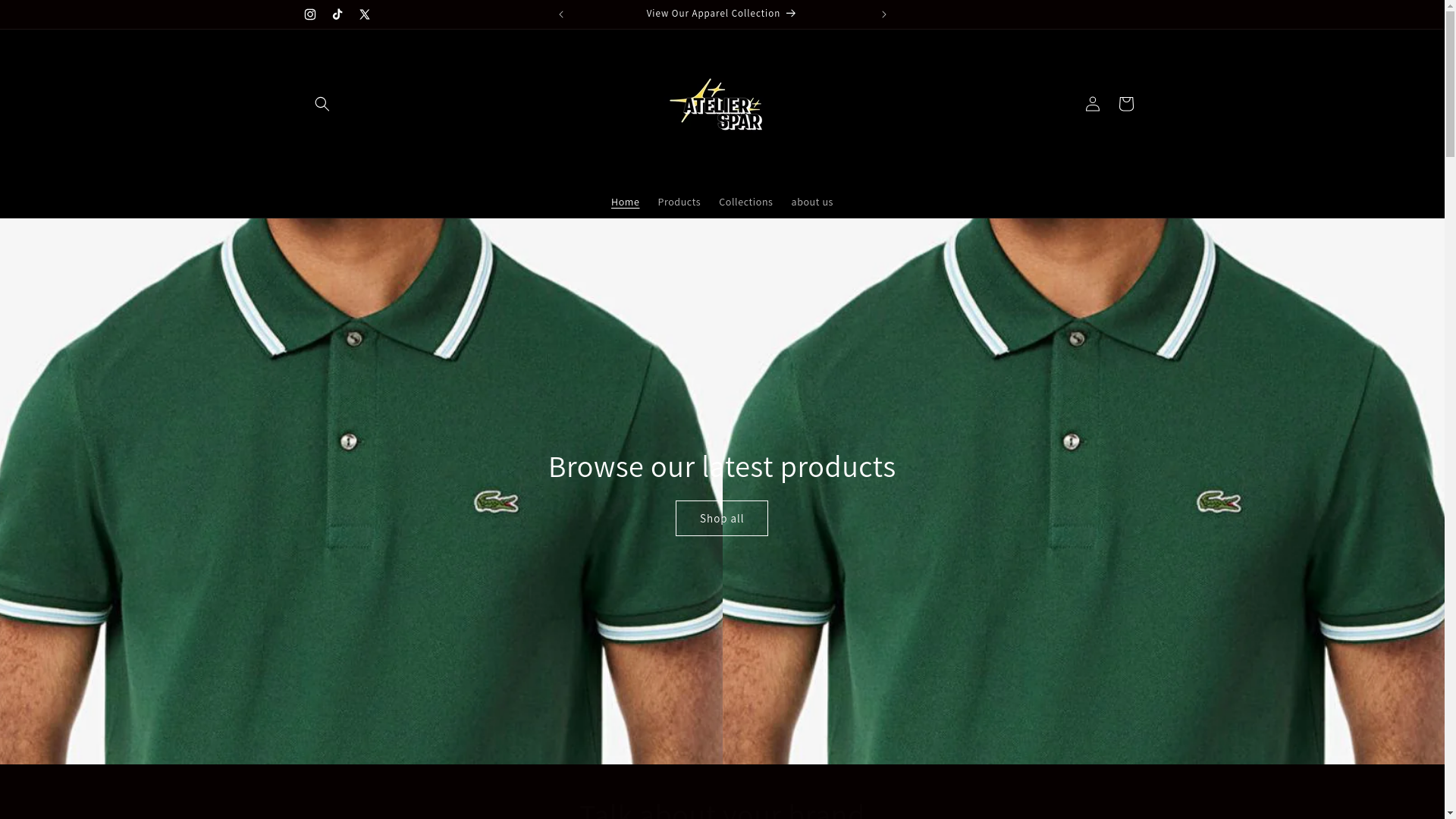 website screenshot of https://atelierspar.com/