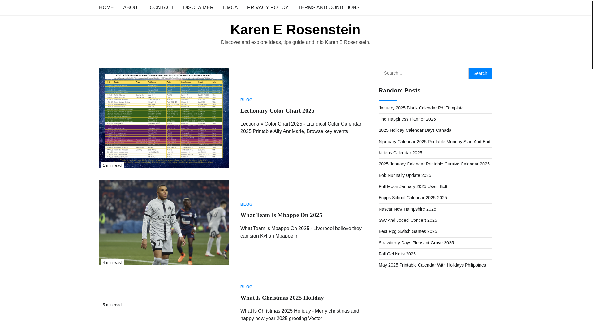 website screenshot of https://karenerosensteine.pages.dev/