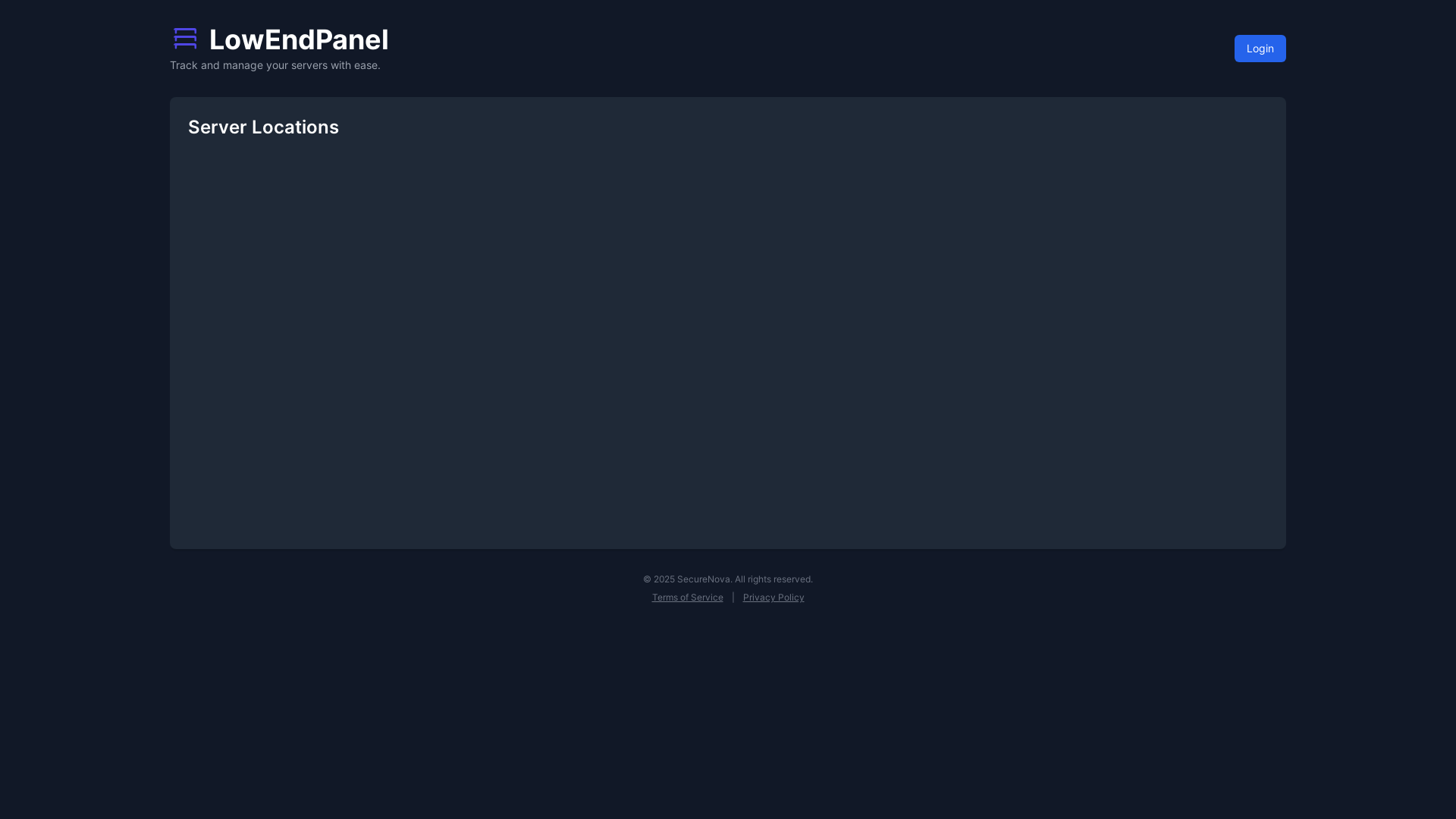website screenshot of https://lowendpanel.com/