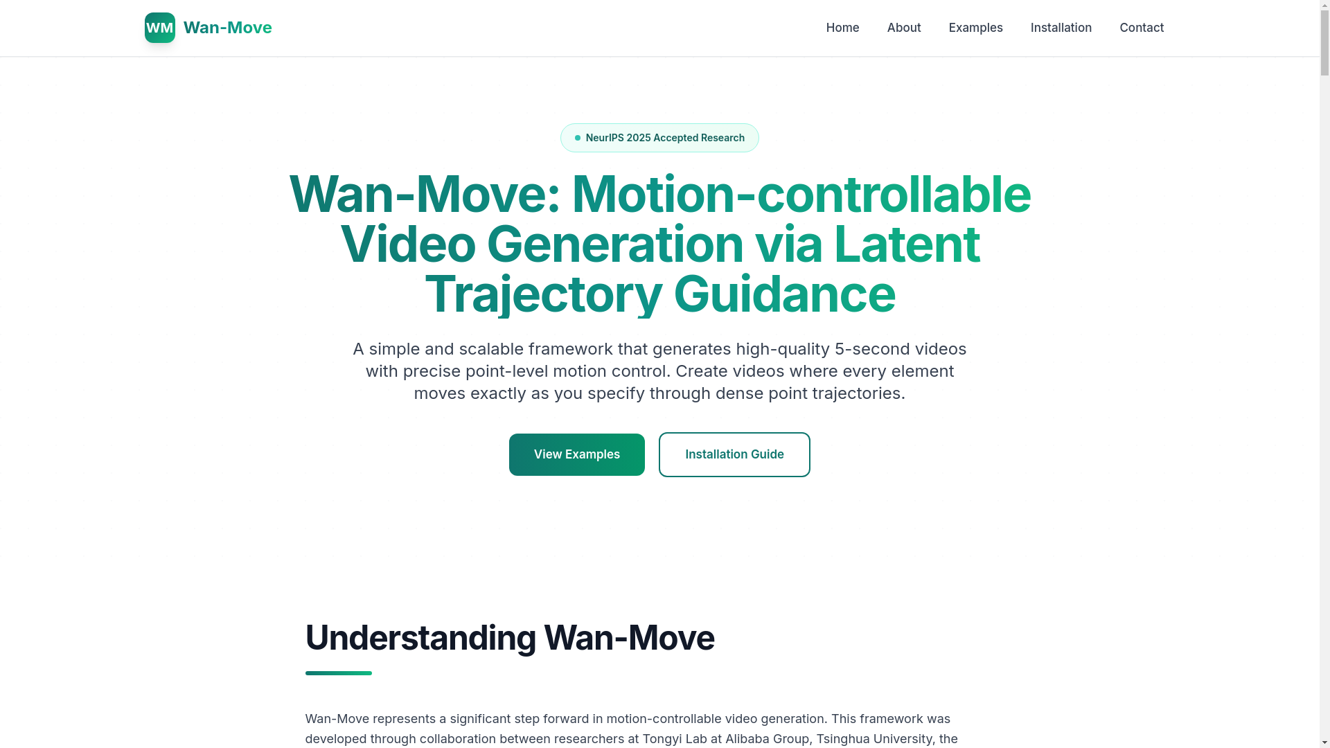 website screenshot of https://wan-move.com/