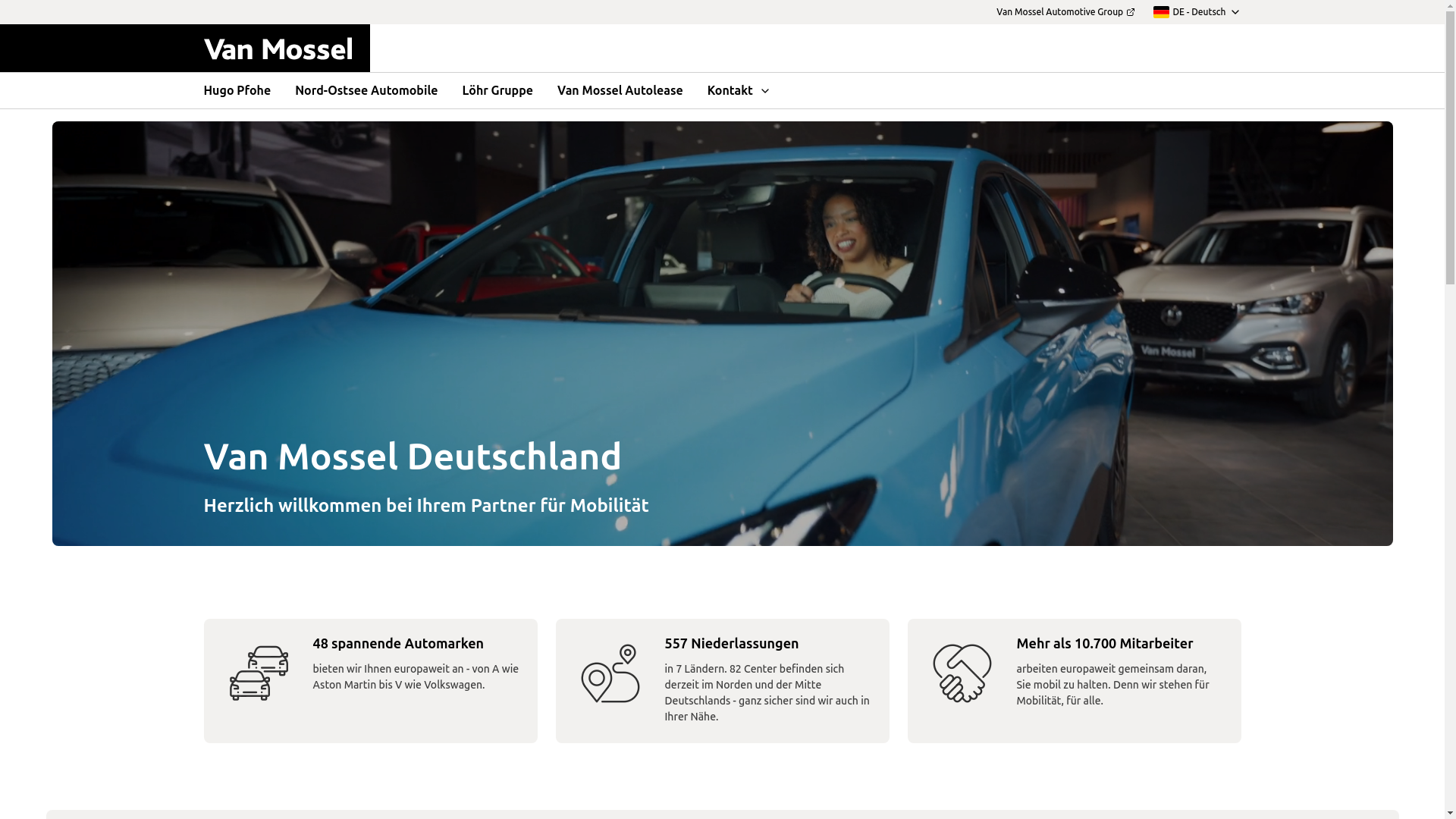 website screenshot of https://vanmossel-de-prod.pages.dev/