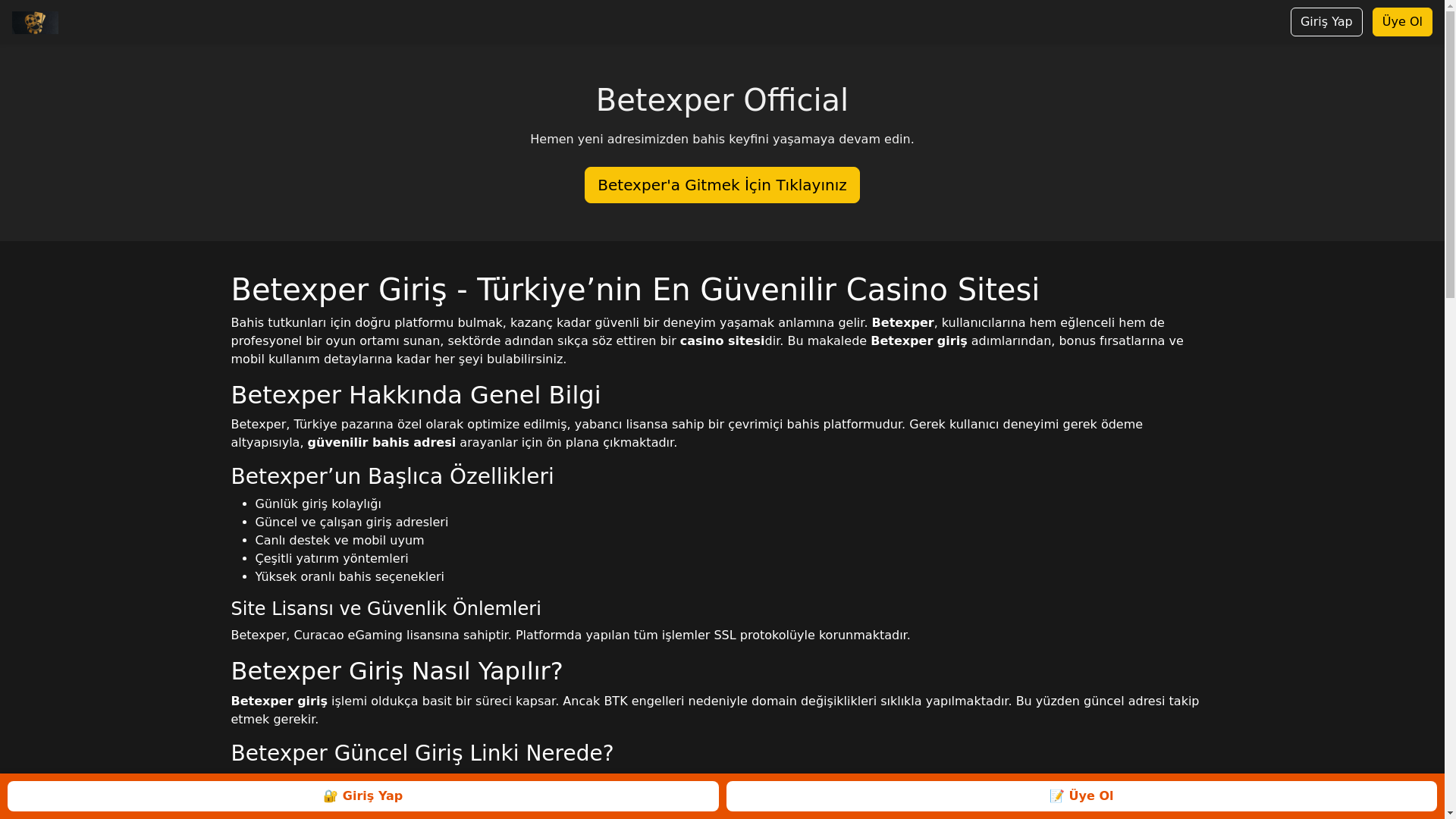 website screenshot of https://resmi-betexper-adres-xyz.pages.dev/