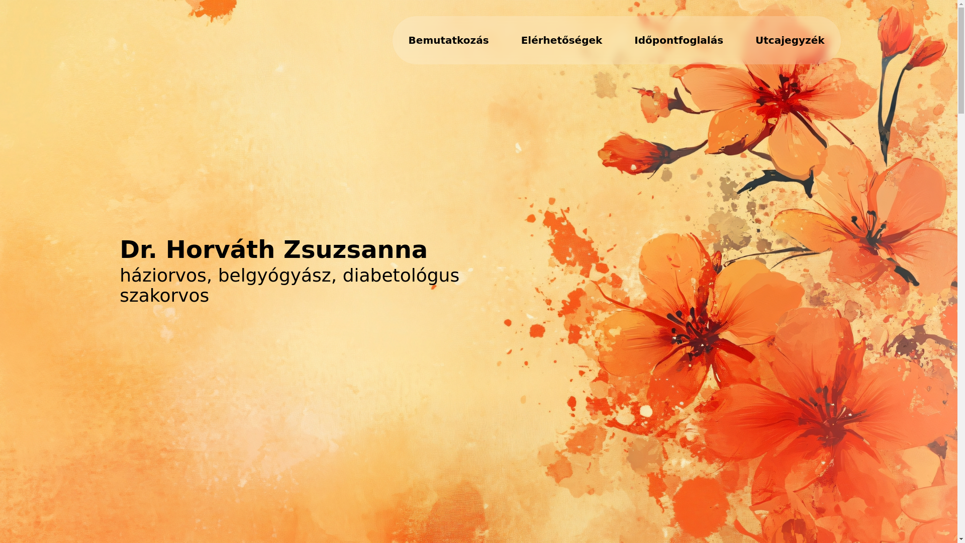 website screenshot of https://drhorvathzsuzsannahaziorvos.hu/
