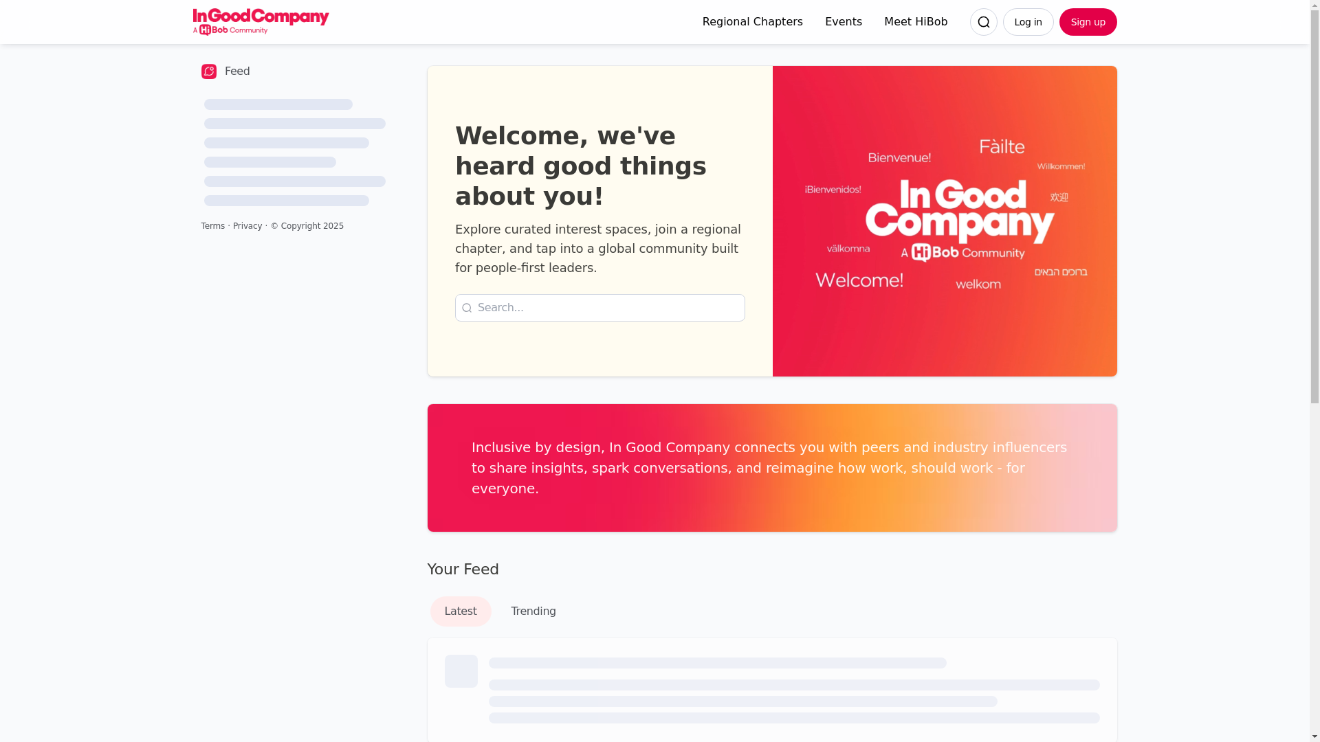 website screenshot of http://community.hibob.com/