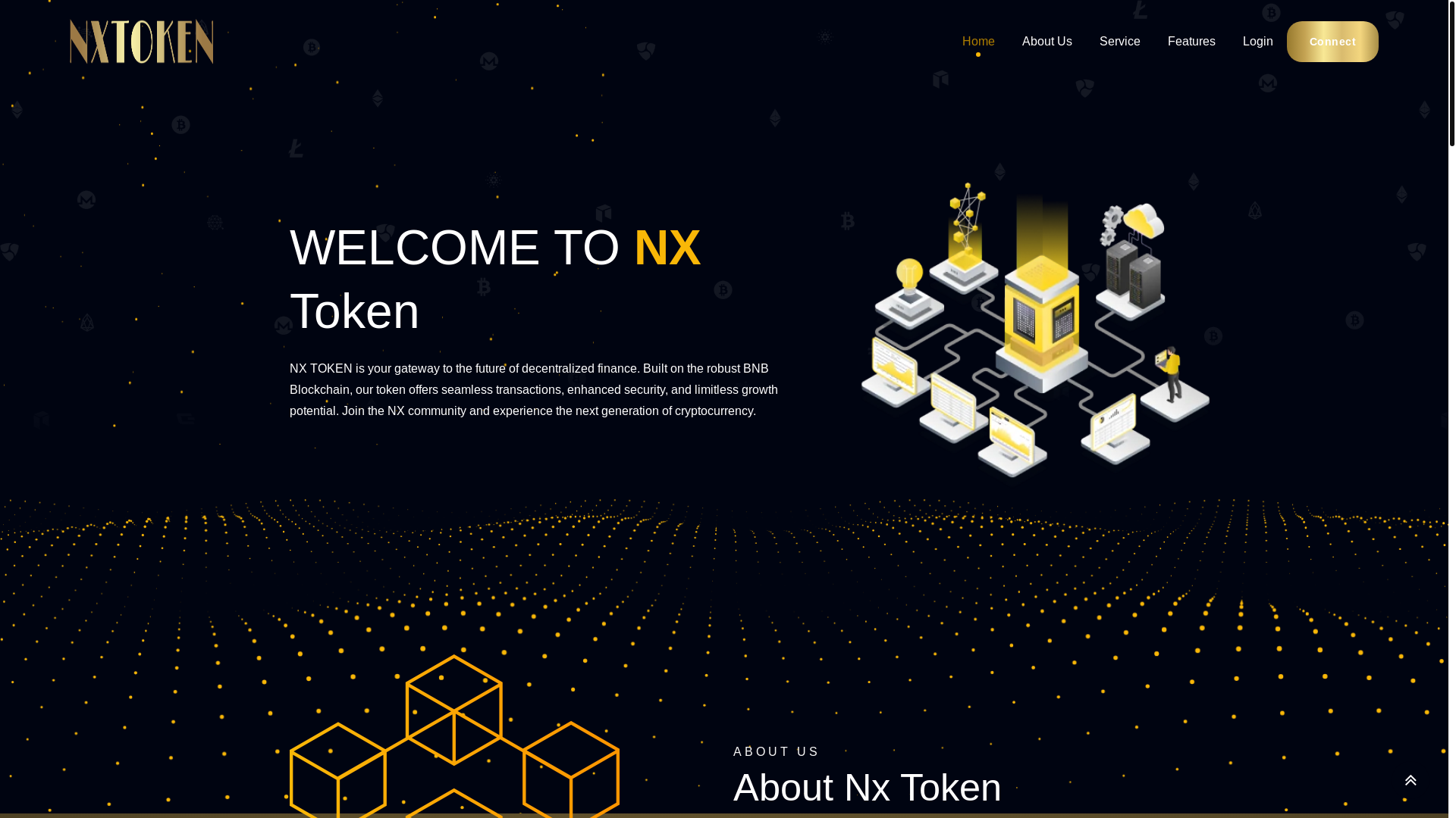 website screenshot of https://nxtoken.net/
