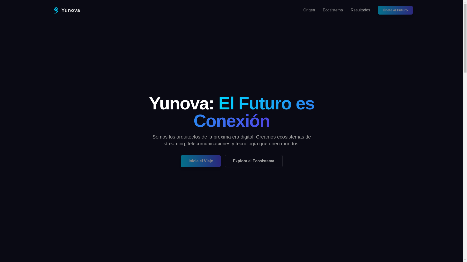 website screenshot of https://yunovatechint.com/